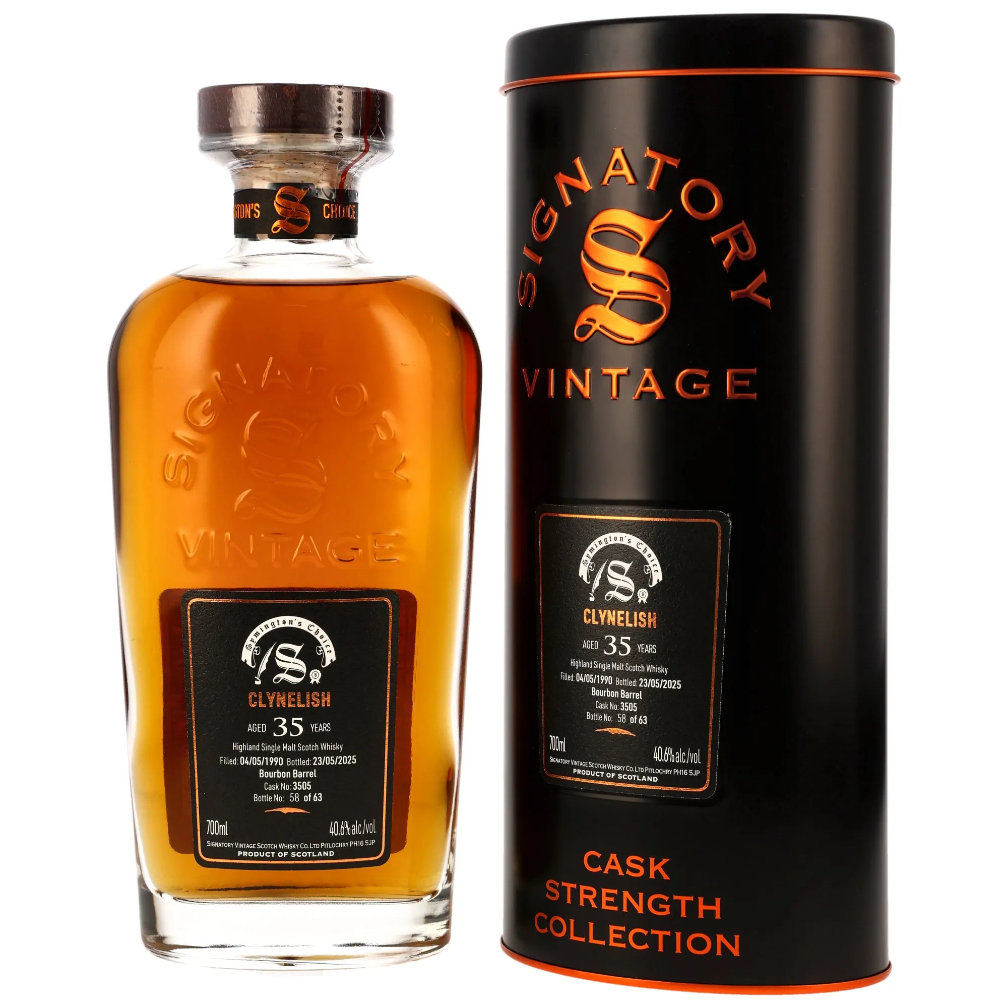 Clynelish 1990/2025 - 35 Jahre - Bourbon Barrel #3505 - Signatory Symingtons Choice