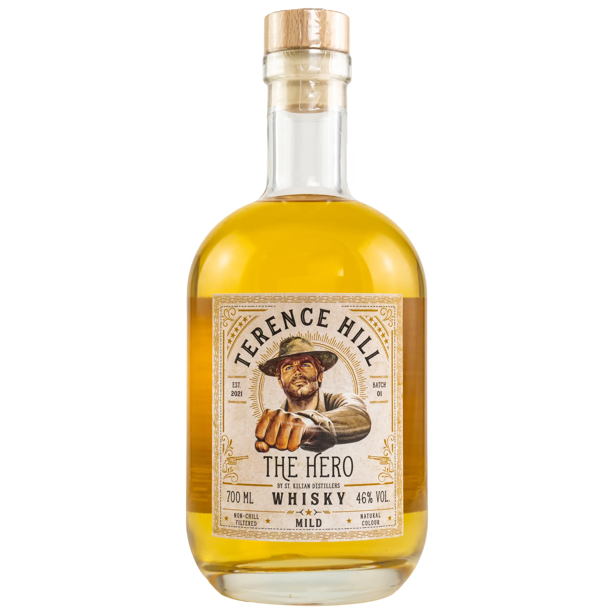 St. Kilian Distillers Terence Hill The Hero Whisky Mild, Rum Cask, Batch No. 01, 2021, 46%