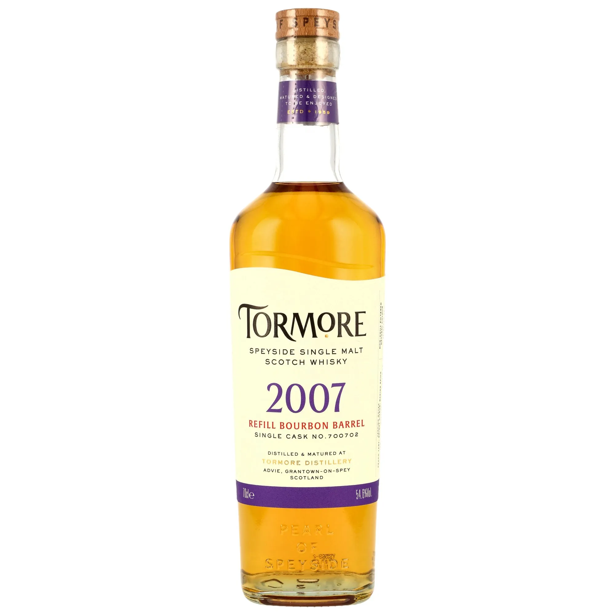 Tormore 2007/2026 - 18 Jahre - Refill Bourbon Barrel #700702 - 50th Anniversary Kirsch Import