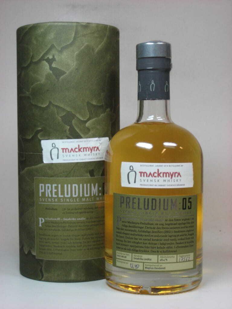 Mackmyra Preludium:05 Svensk Single Malt Whisky 48,4%vol. 0,5l