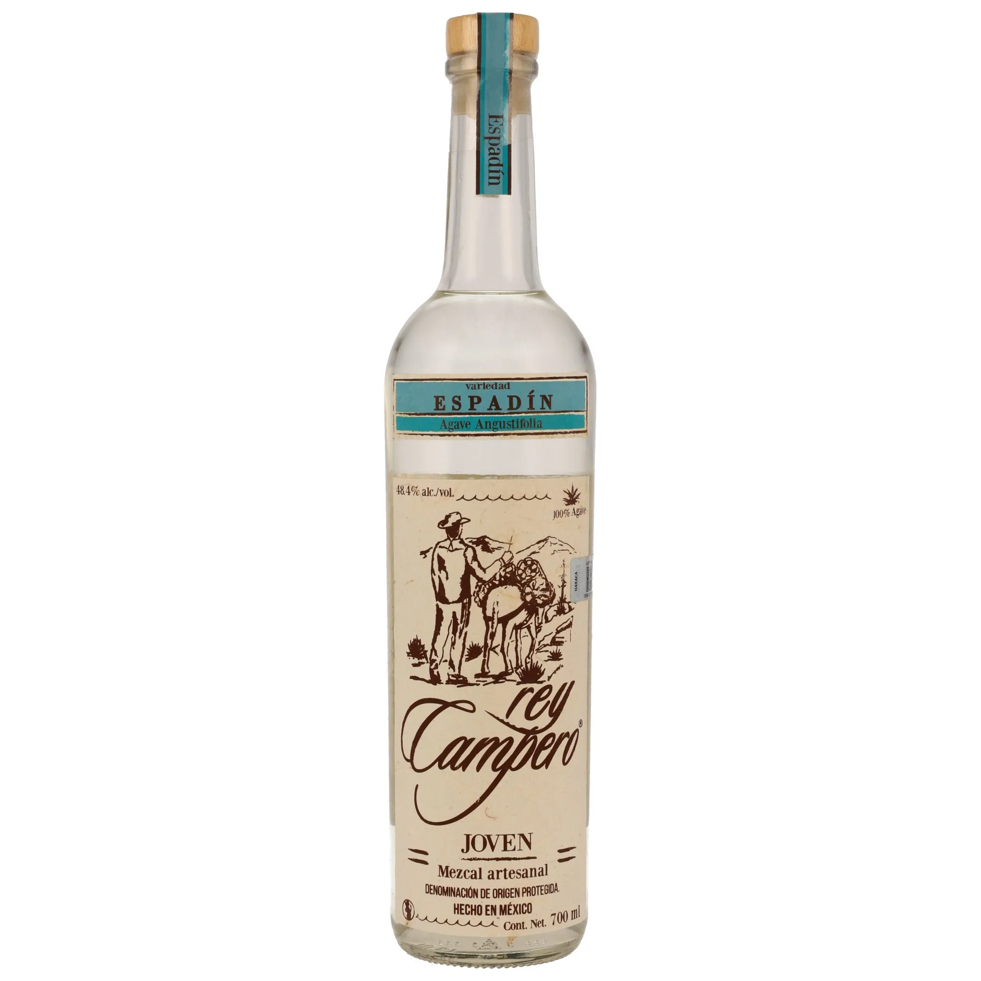 Rey Campero Espadin Mezcal artesanal - Joven - 48,4%