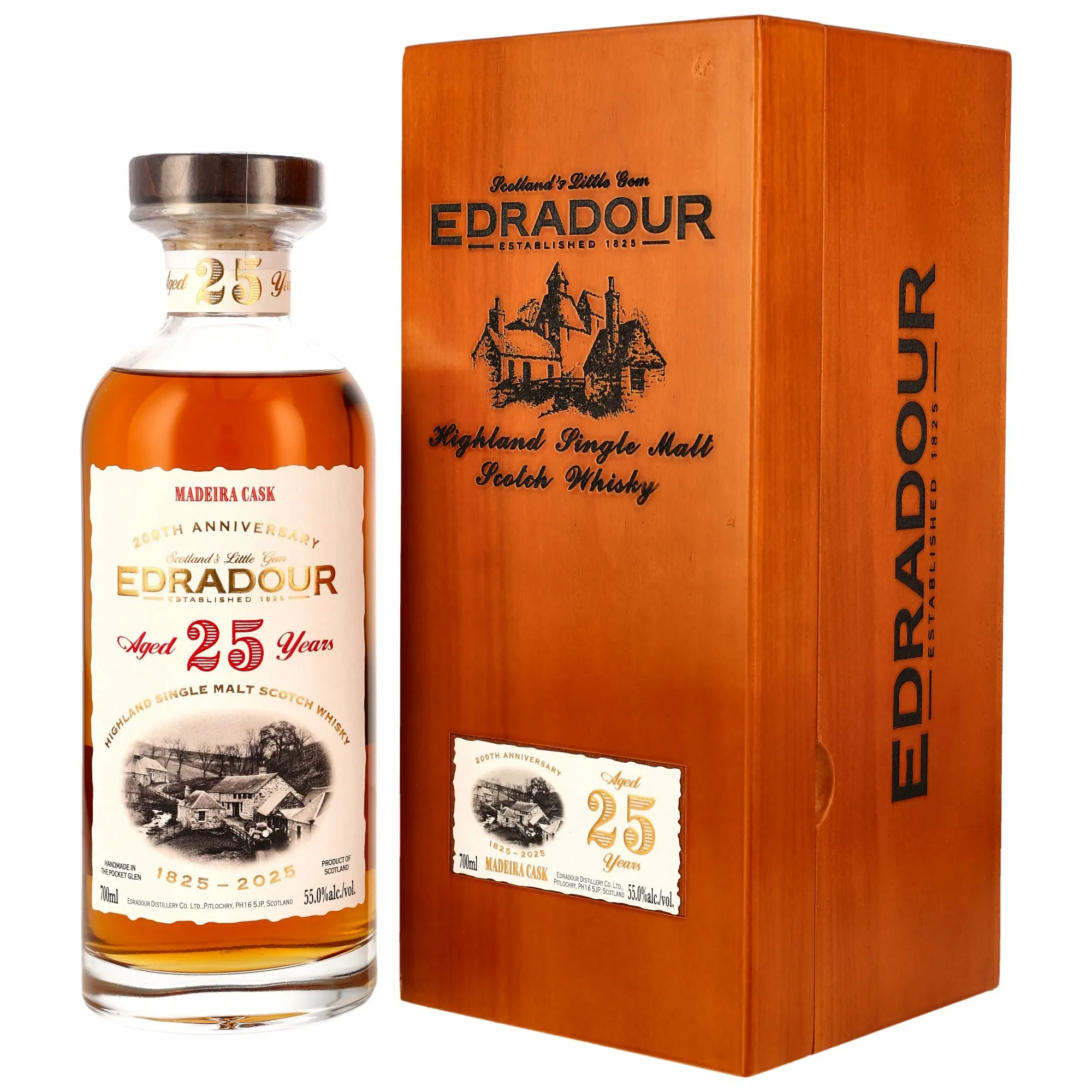 Edradour 200th Anniversary 25 Year Old, Madeira Cask, Cask #901, 2025, 55%