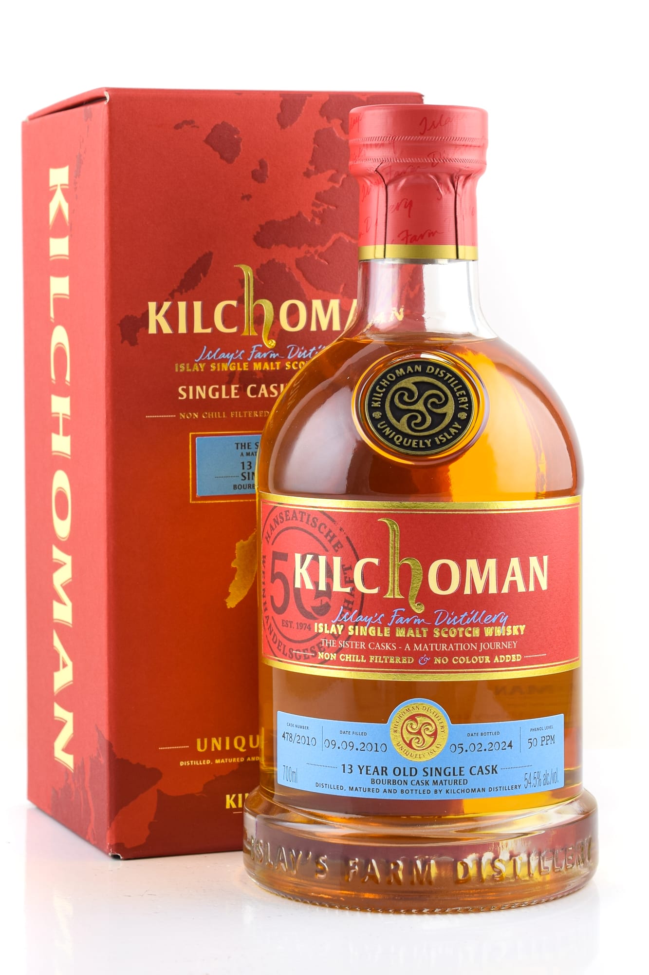 Kilchoman Vintage 2010 Bourbon Cask #478/2010 The Sister Casks