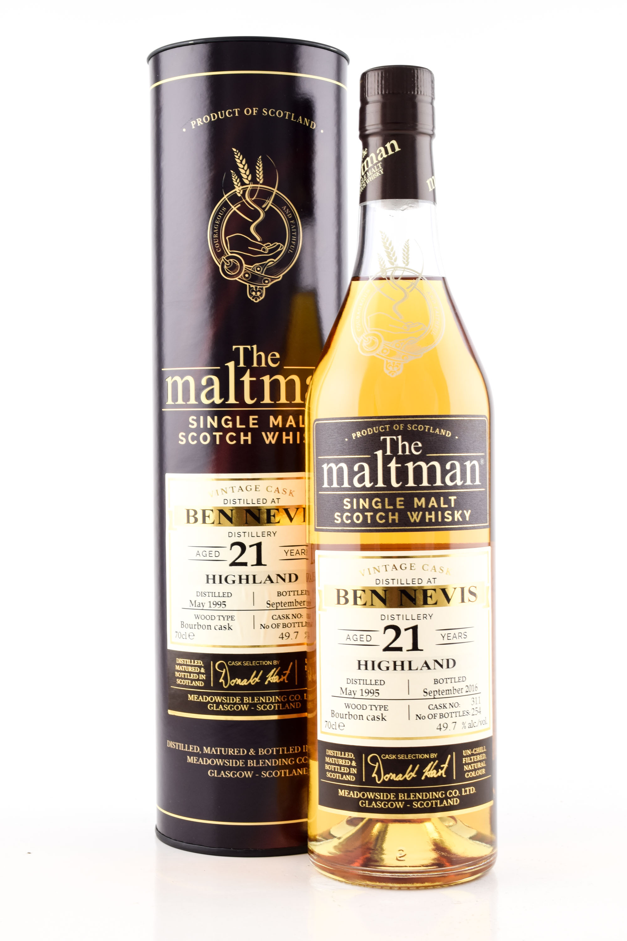 Ben Nevis 21 Year Old 1995/2016 Bourbon Cask # 311 The Maltman 49.7% vol. 0,7l