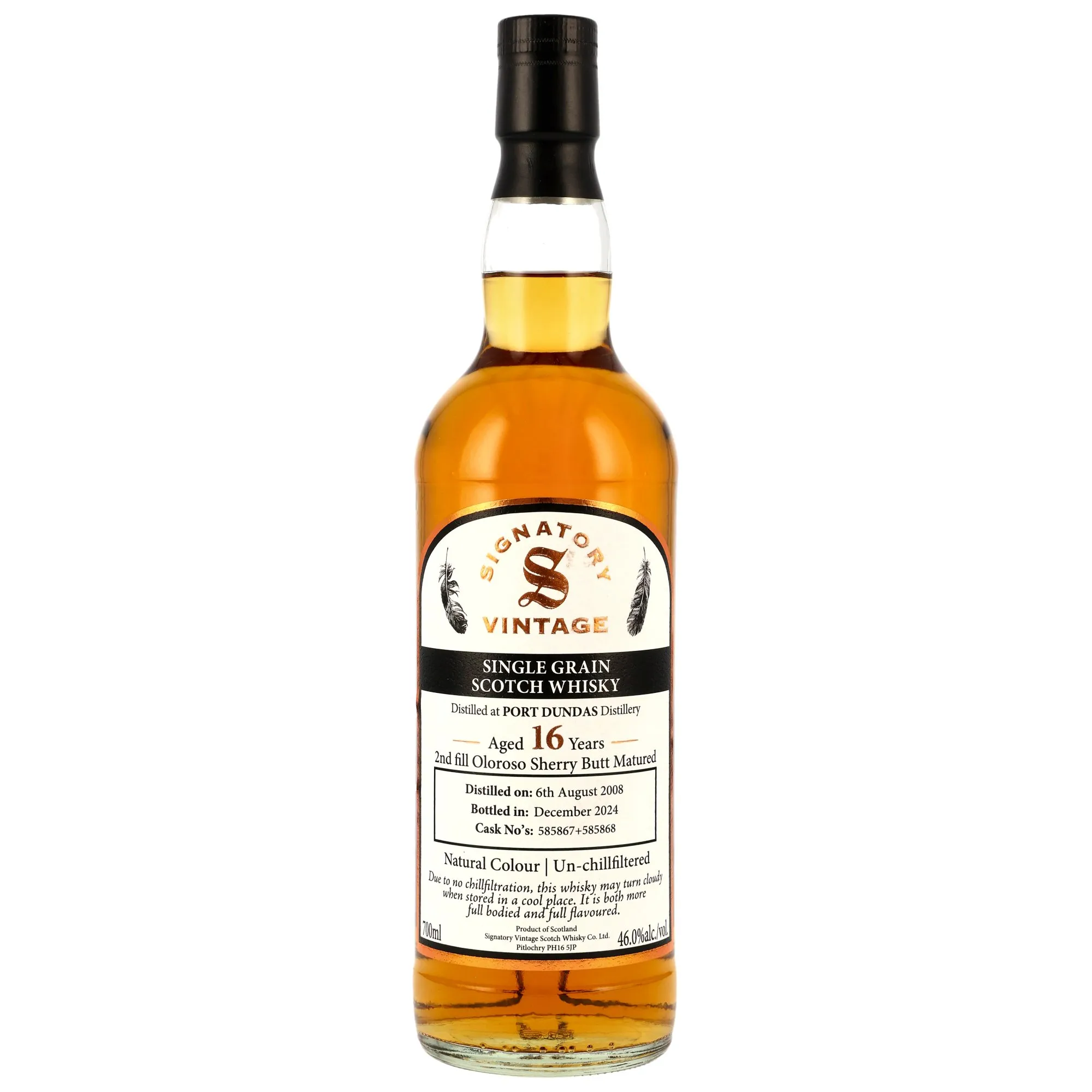 Port Dundas 2008/2024 - 16 Jahre - 2nd Fill Oloroso Butts #585867+585868 Sig un-chill Single Grain
