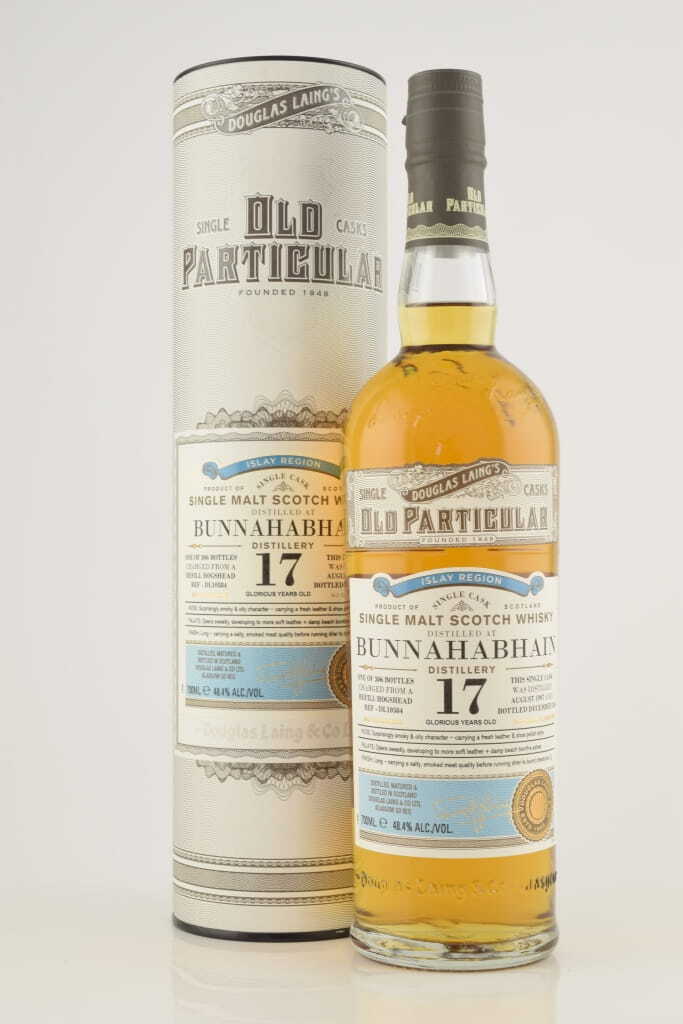 Bunnahabhain 17 Year Old Refill Hogshead 1997/2014 Douglas Laing "Old Particular" 48.4% vol. 0,7l Bunnahabhain 17 Year Old Refill Hogshead 1997/2014 Douglas Laing "Old Particular" 48.4% vol. 0,7l