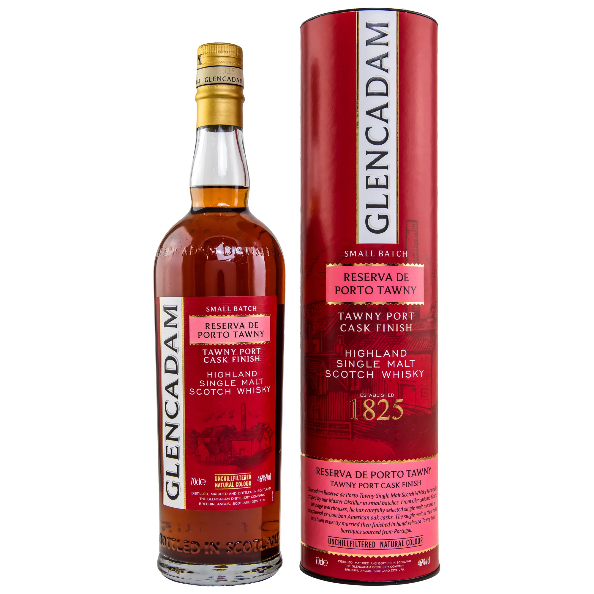Glencadam Reserva De Porto Tawny, Ex-Bourbon & Tawny Port Cask, Batch Small Batch, 2023, 46%