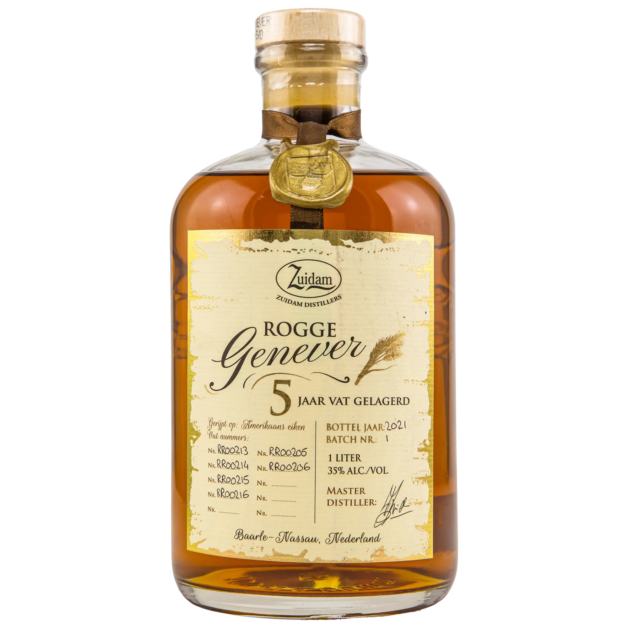 Zuidam Rogge Genever 5 Jahre