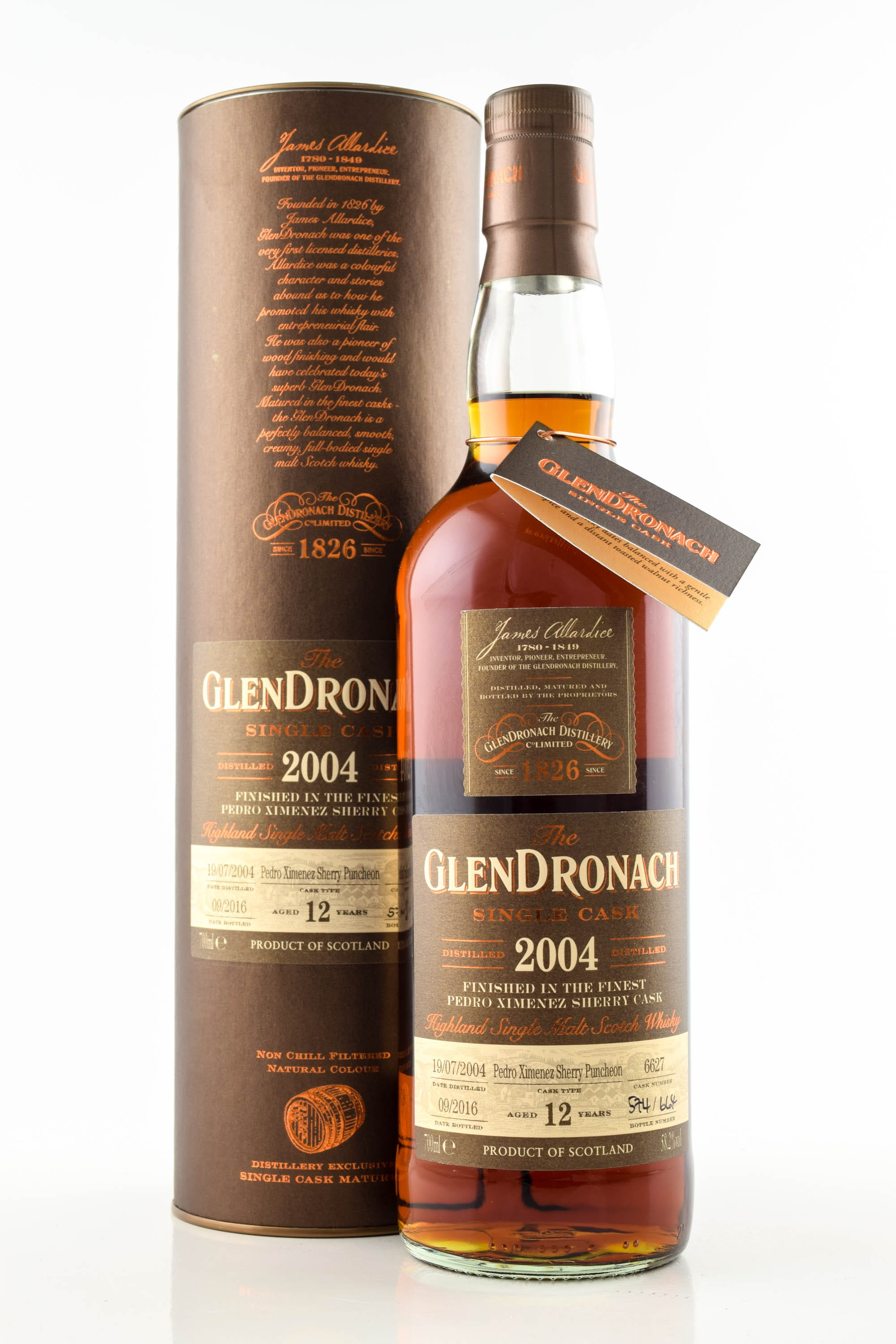 Glendronach 12 Year Old 2004/2016 Pedro Ximenez Sherry Puncheon 58.2% vol. 0,7l