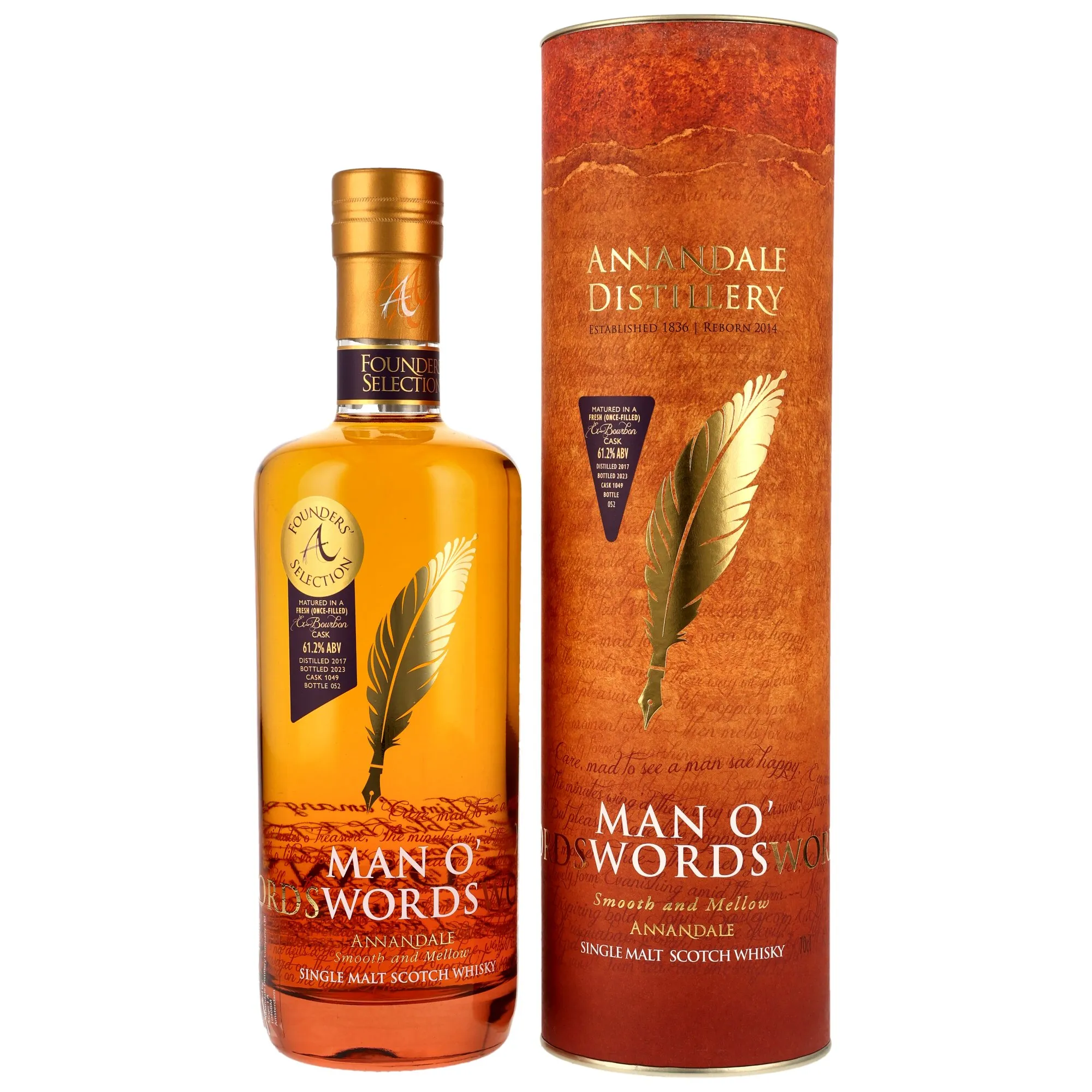 Annandale 2017/2023 Man O' Words Robert Burns - Bourbon Cask #1049