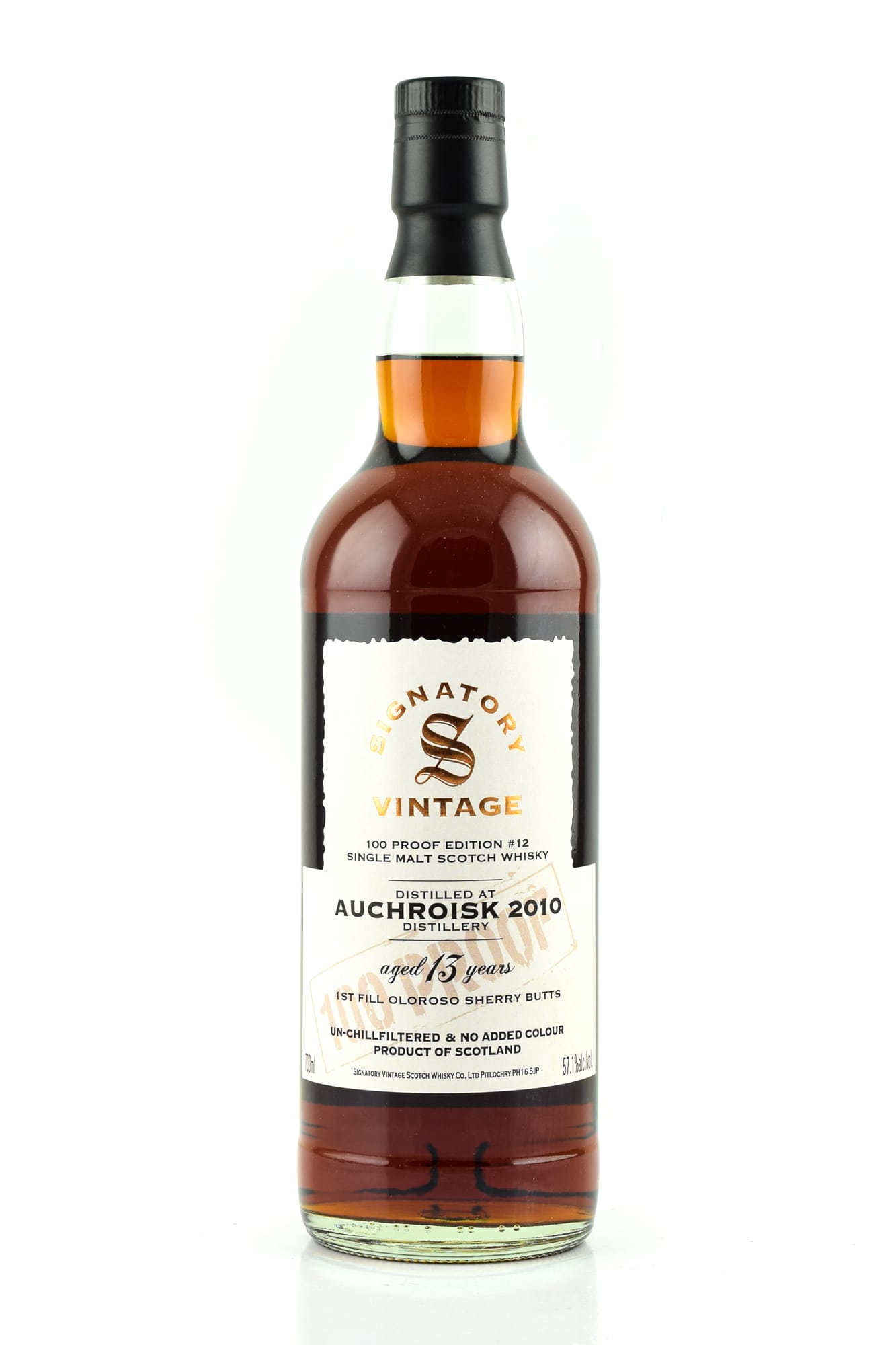Auchroisk 2010 100 Proof Edition #12 Signatory Vintage Auchroisk 2010 100 Proof Edition #12 Signatory Vintage
