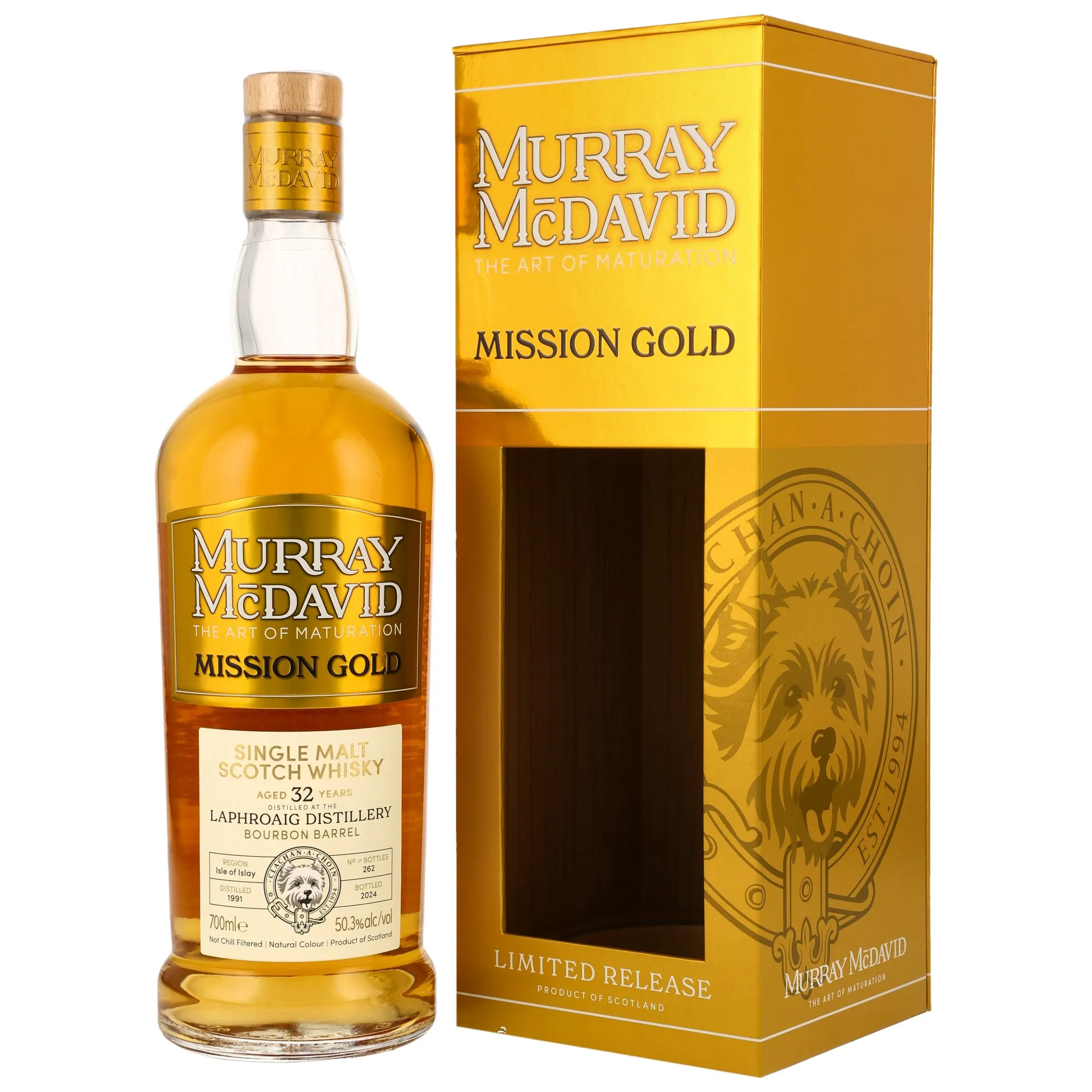 Laphroaig 1991/2024 - 32 Year Old - Bourbon Barrel #2410092 - Murray McDavid