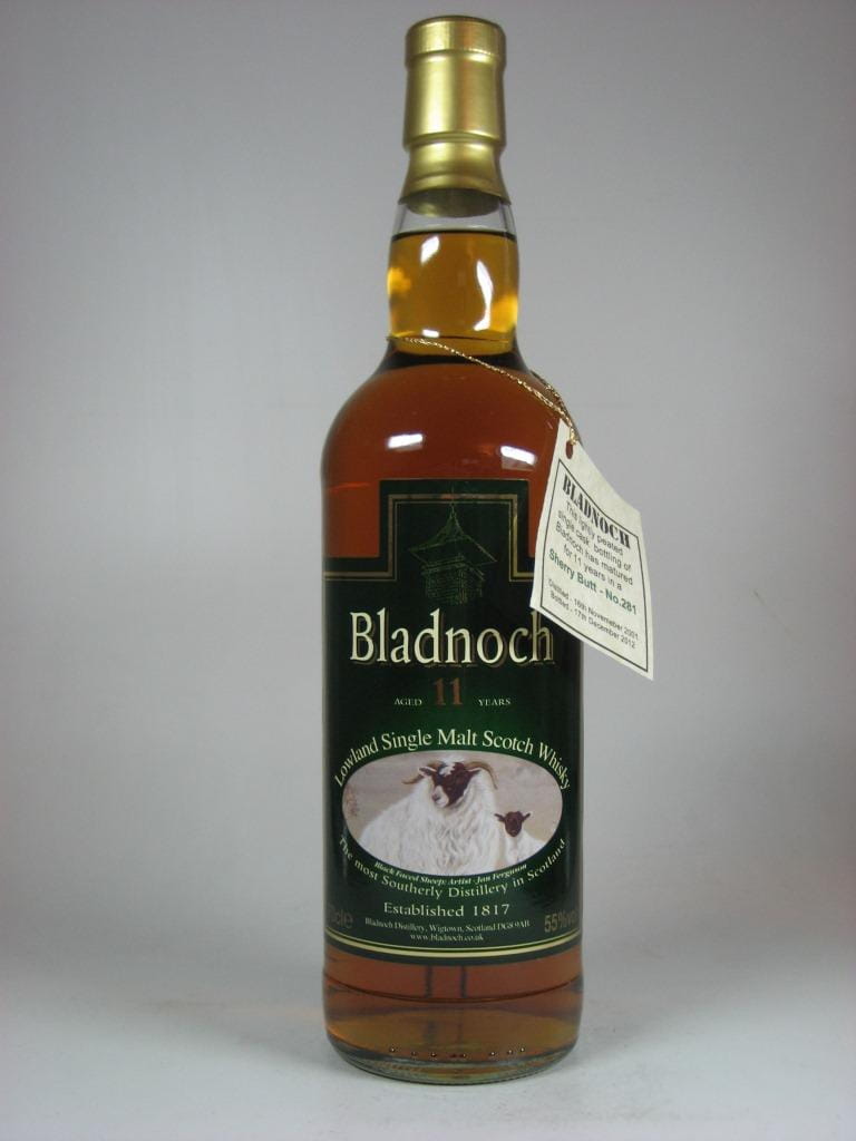 Bladnoch 11 Jahre 2001/2013 Sherry Butt #280 55%vol. 0,7l