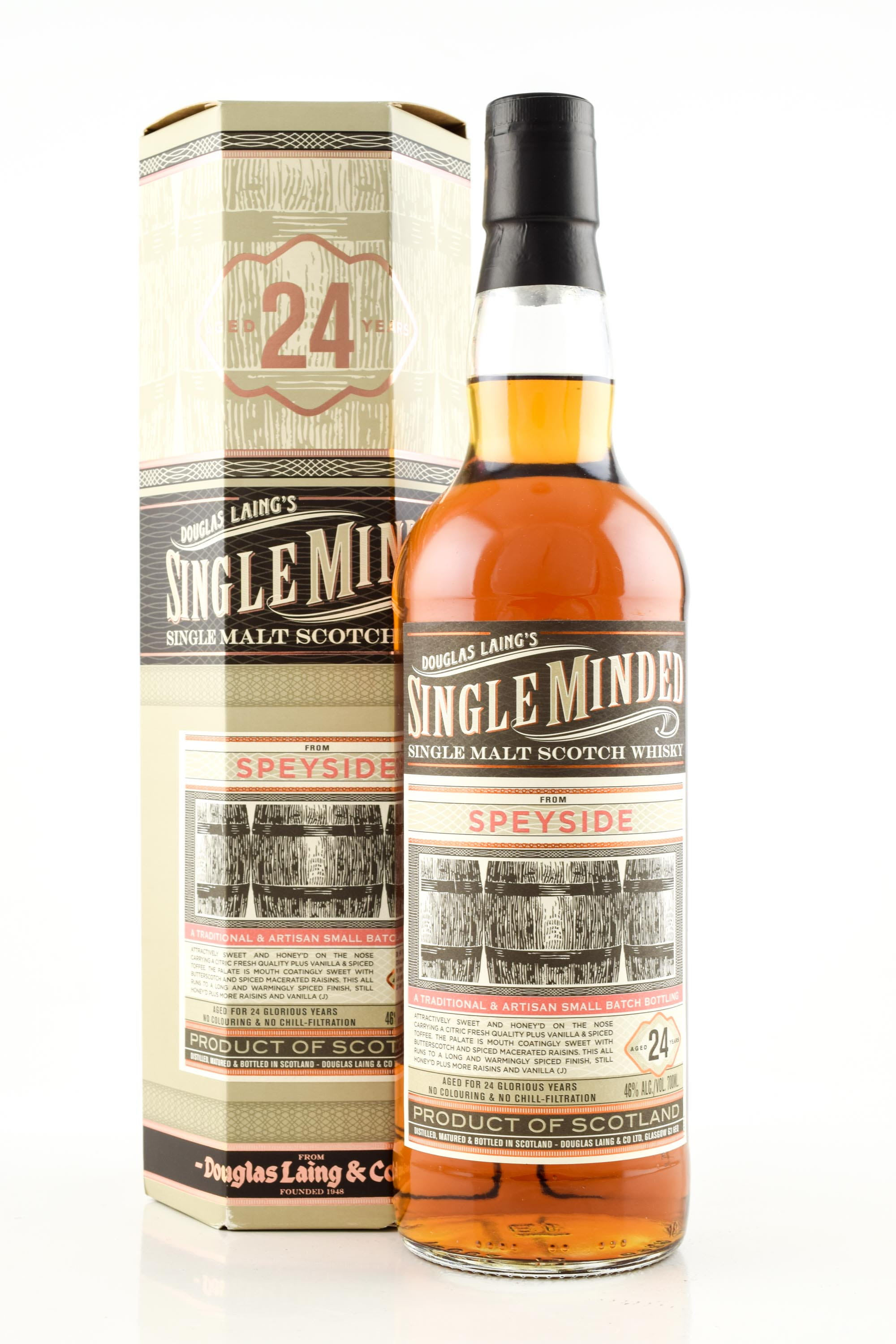 Speyside 24 Year Old Douglas Laing "Single Minded" 46% vol. 0,7l