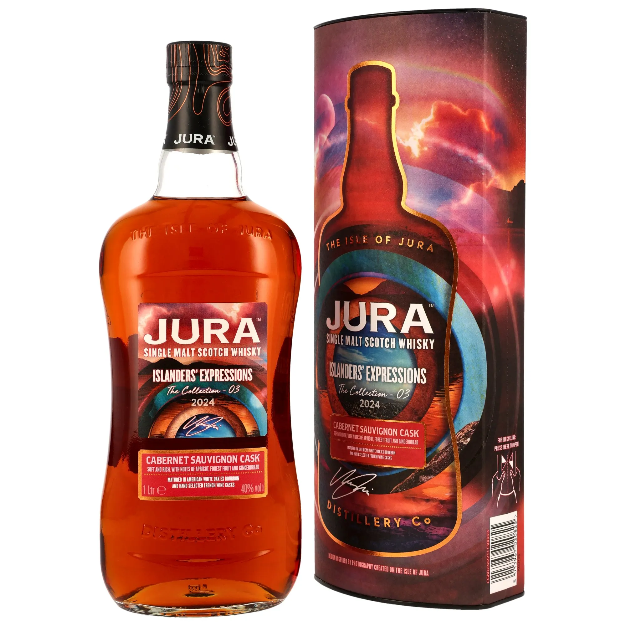 Jura Islander's Expressions The Collection No. 3, American White Oak ex-Bourbon & Cabernet Sauvignon Cask Finish, 2024, 40%