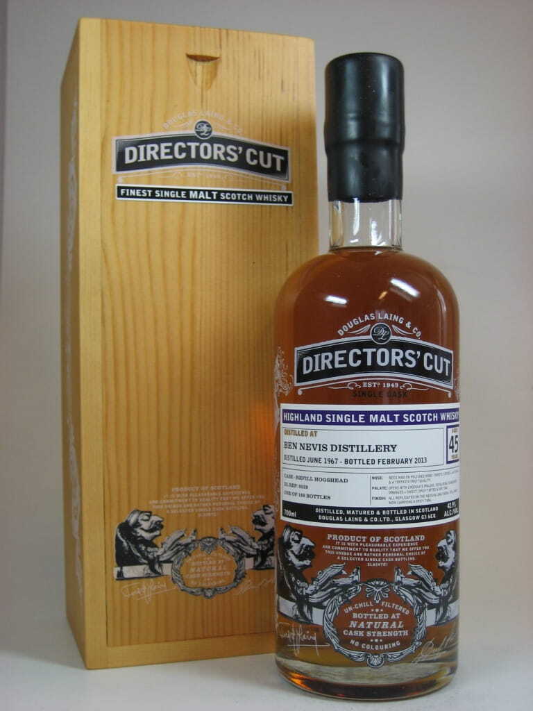 Ben Nevis 45 Jahre 1967/2013 Refill Hogshead Douglas Laing Director's Cut 42,9%vol. 0,7l