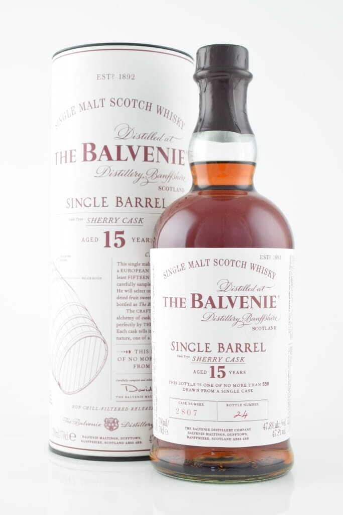 Balvenie 15 Year Old Single Barrel # 2,807 47.8% vol. 0,7l Balvenie 15 Year Old Single Barrel # 2,807 47.8% vol. 0,7l