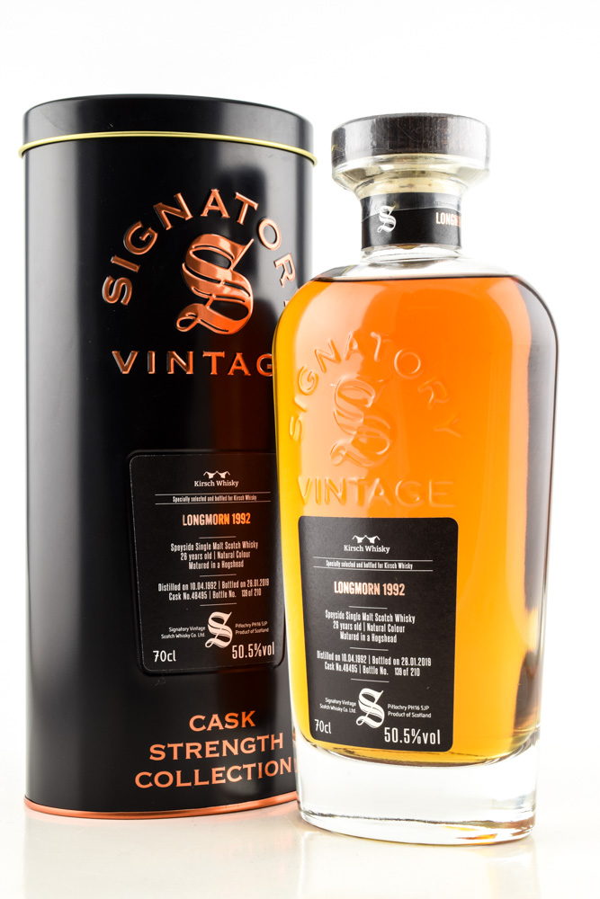 Longmorn 26 Year Old 1992/2019 Hogshead # 48495 Signatory Cask strength Coll. 50.5% vol. 0,7l