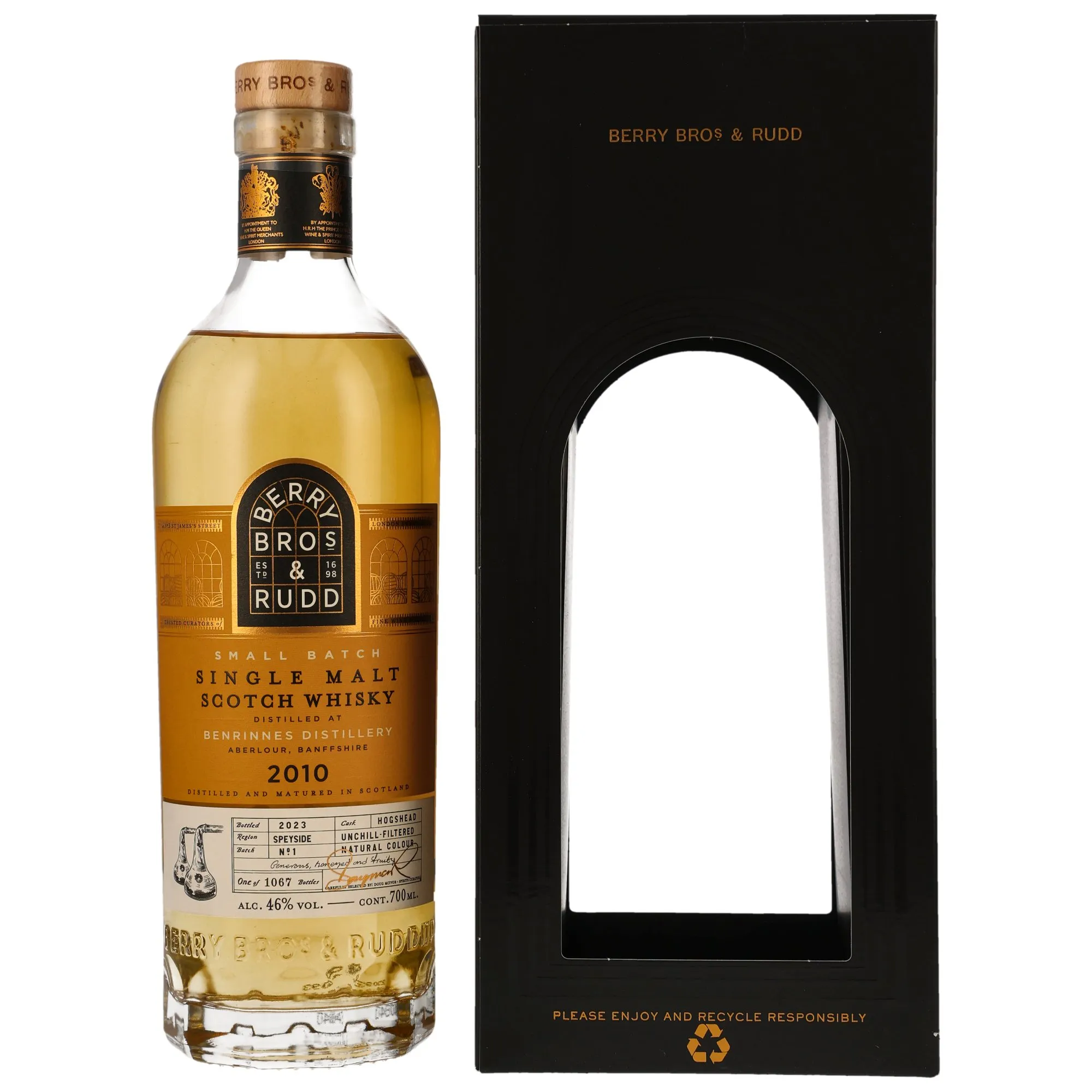 Benrinnes Small Batch Nr. 1 13 Year Old, Batch No. 1, 2010, Berry Bros. & Rudd, 46%