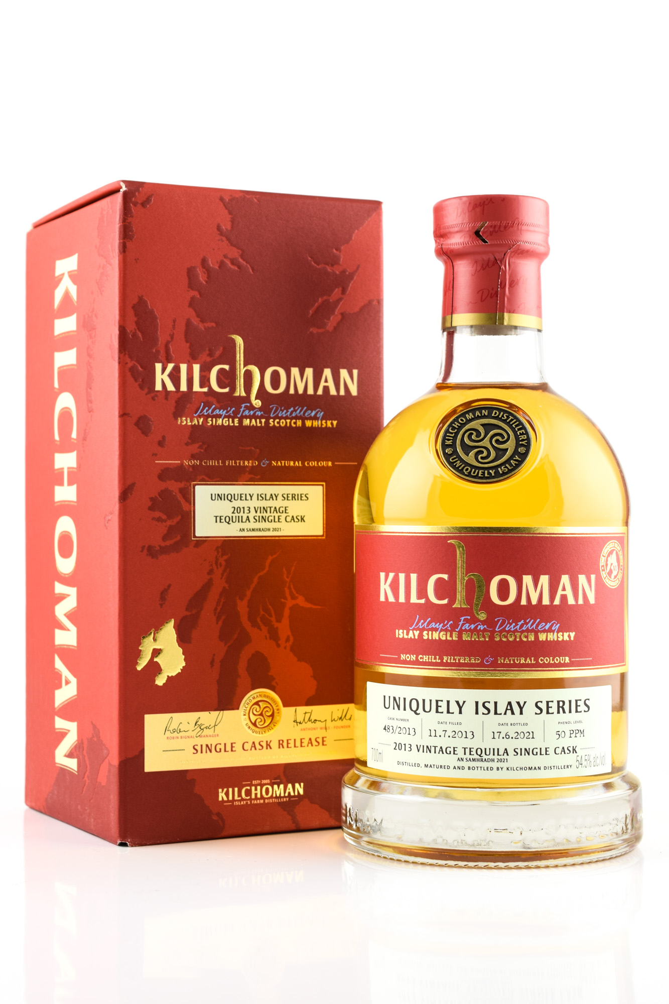 Kilchoman Vintage 2013 Single Tequila Cask Finish #483 54,5%vol. 0,7l #6/9