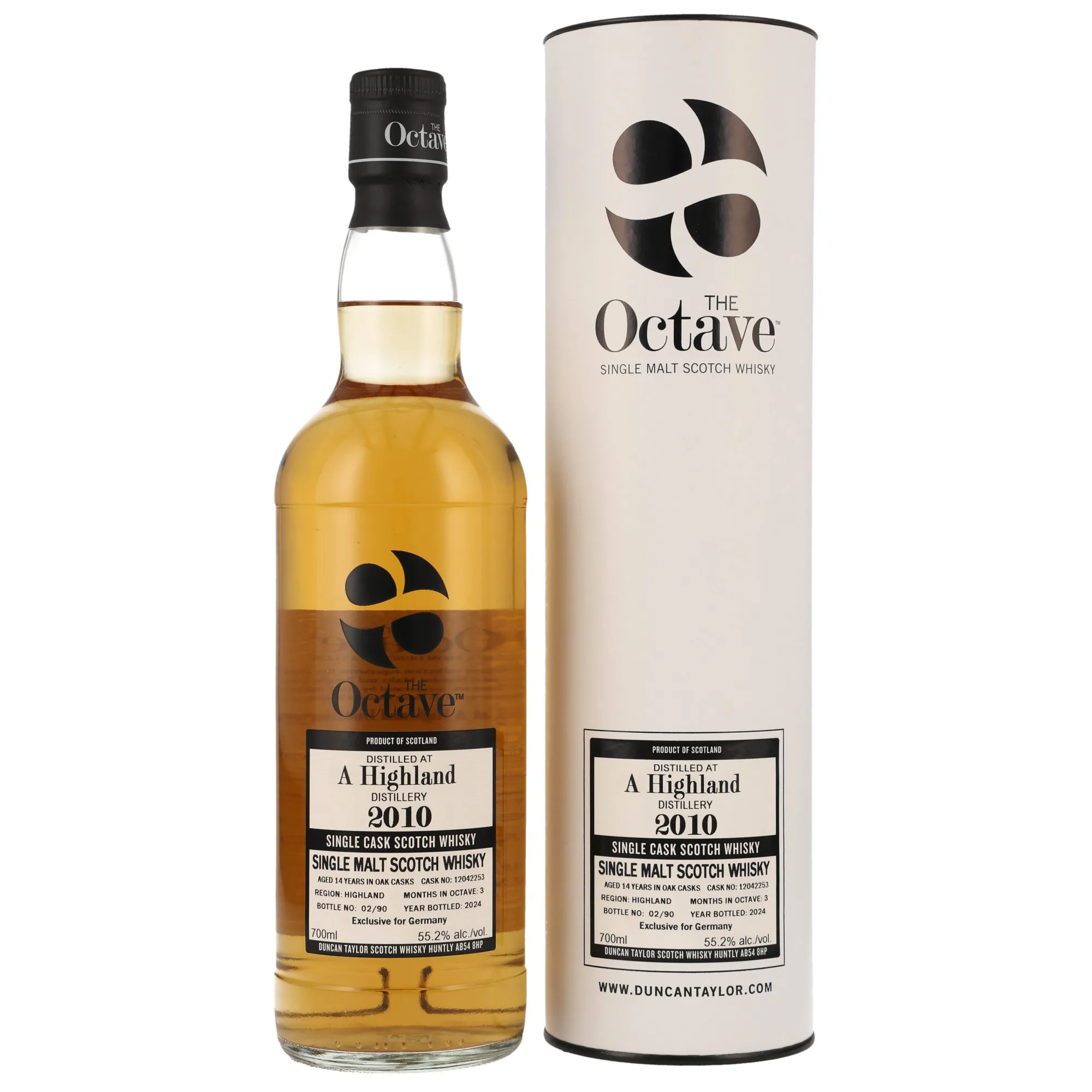 Highland Distillery The Octave 14 Year Old, Octave Cask, Cask #12042253, 2010, Duncan Taylor, 55.2%