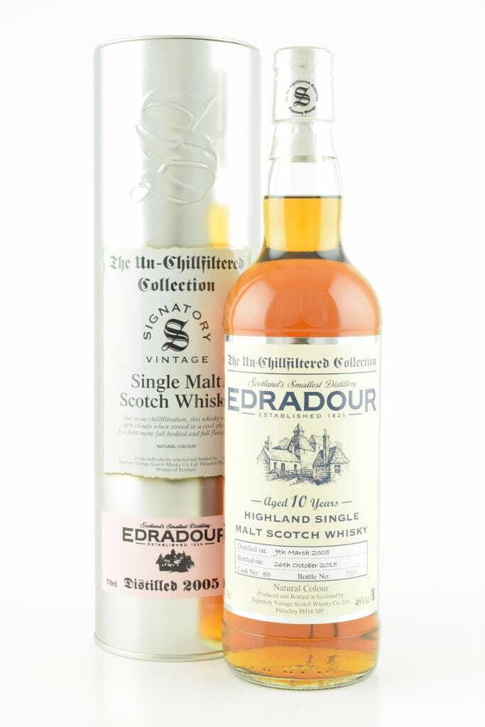 Edradour 10 Year Old 2005/2015 Single Cask # 50 Signatory 46% vol. 0,7l Edradour 10 Year Old 2005/2015 Single Cask # 50 Signatory 46% vol. 0,7l