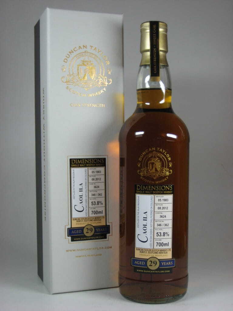 Caol Ila 29 Jahre 1983/2012 Dimensions Duncan Taylor 53,8%vol. 0,7l