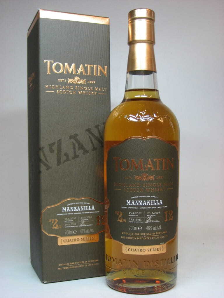 Tomatin Cuatro Series #2 Manzanilla 46%vol. 0,7l Tomatin Cuatro Series #2 Manzanilla 46%vol. 0,7l