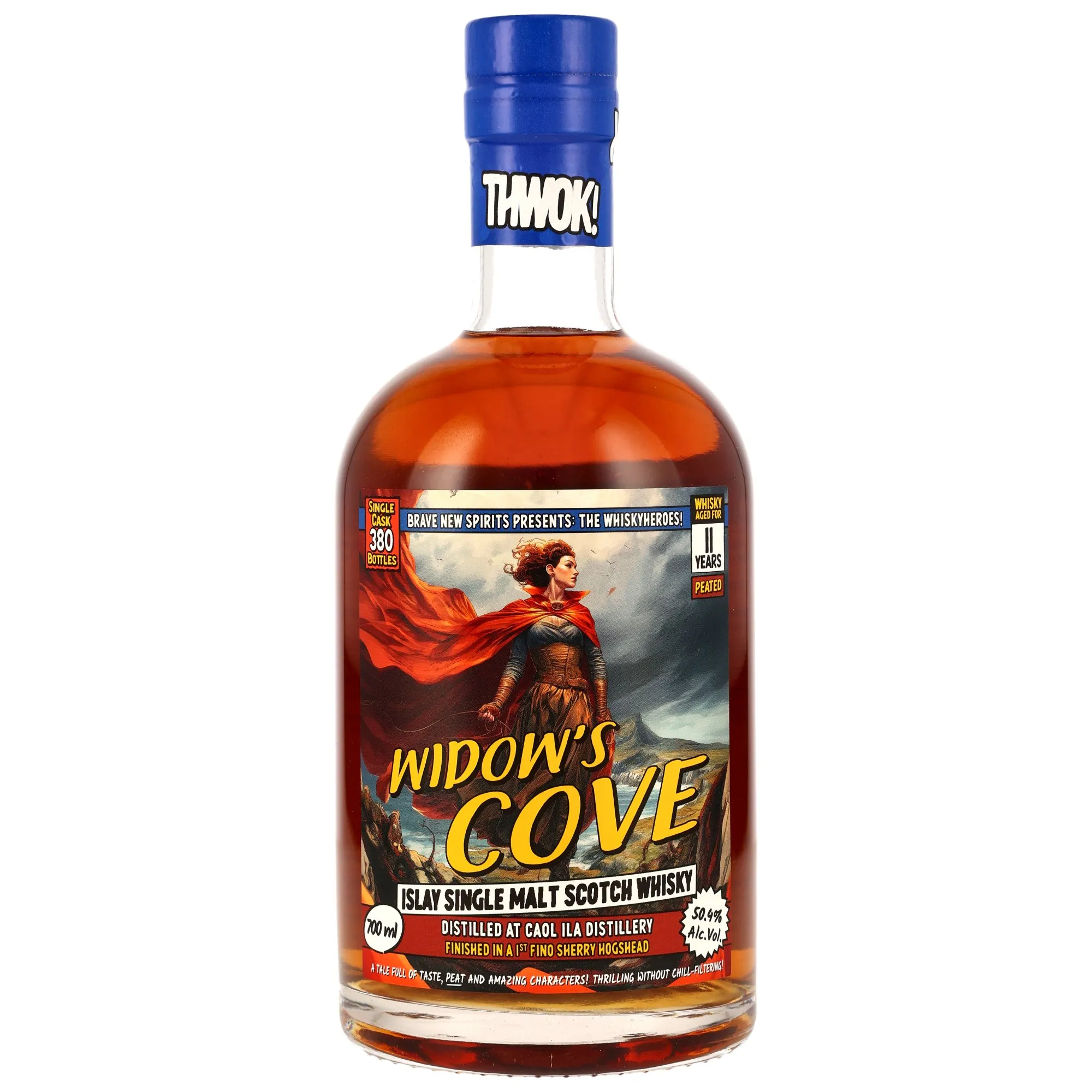 Caol Ila Whiskyheroes: Widow's Cove 11 Year Old, Fino Sherry Hogshead Cask, 2014, Brave New Spirits, 50.4%