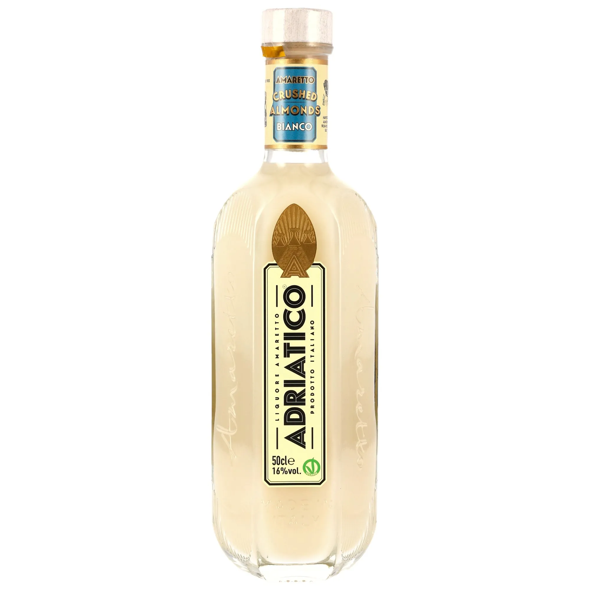 Adriatico Amaretto Crushed Almonds Bianco Liqueur - 500ml - MHD: 07/28