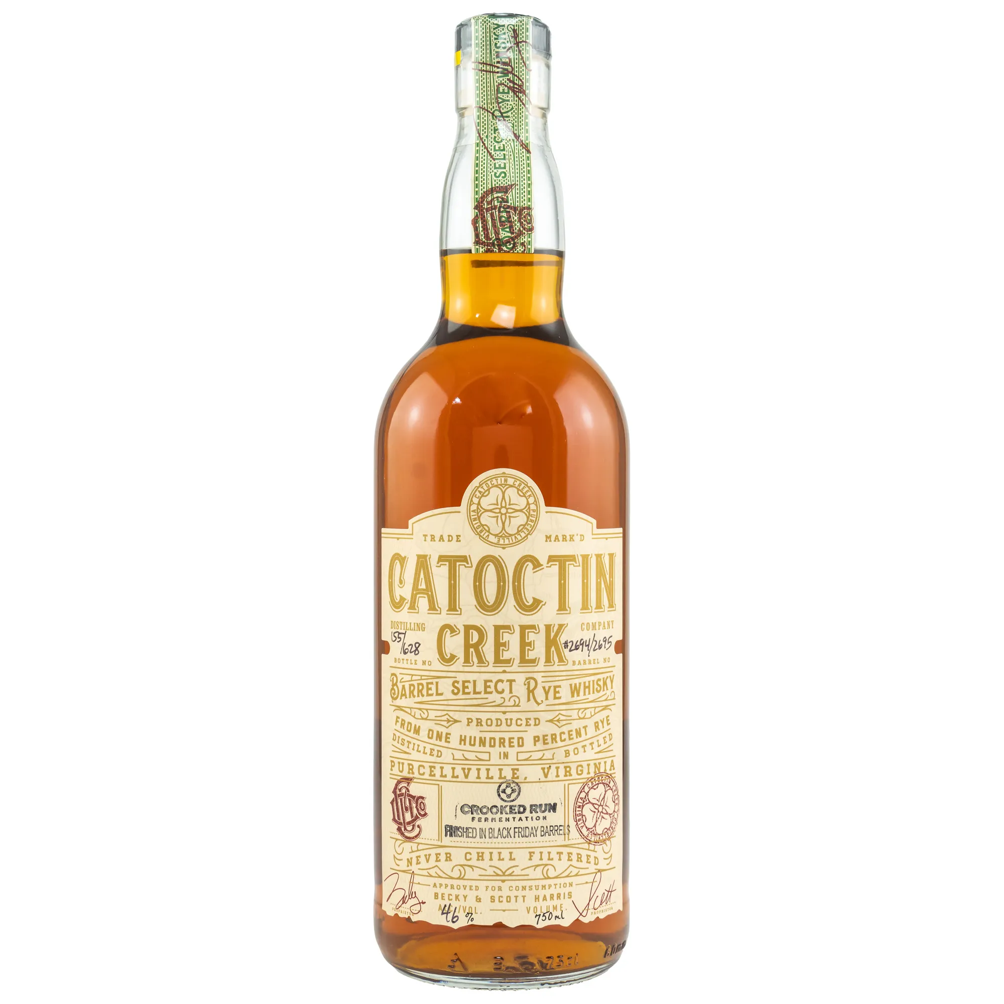 Catoctin Creek Black Friday Barrel Select Rye Whisky 46%