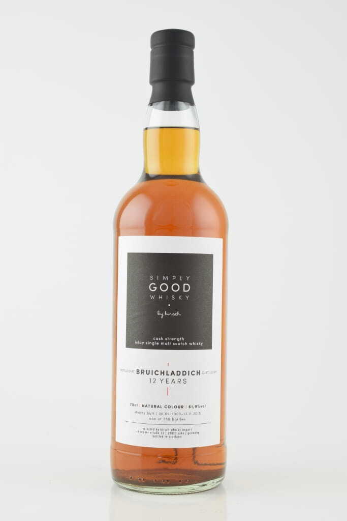 Bruichladdich 12 Year Old 2003/2015 Sherry Butt Simply Good Whiskey by cherry 61.9% vol. 0,7l Bruichladdich 12 Year Old 2003/2015 Sherry Butt Simply Good Whiskey by cherry 61.9% vol. 0,7l