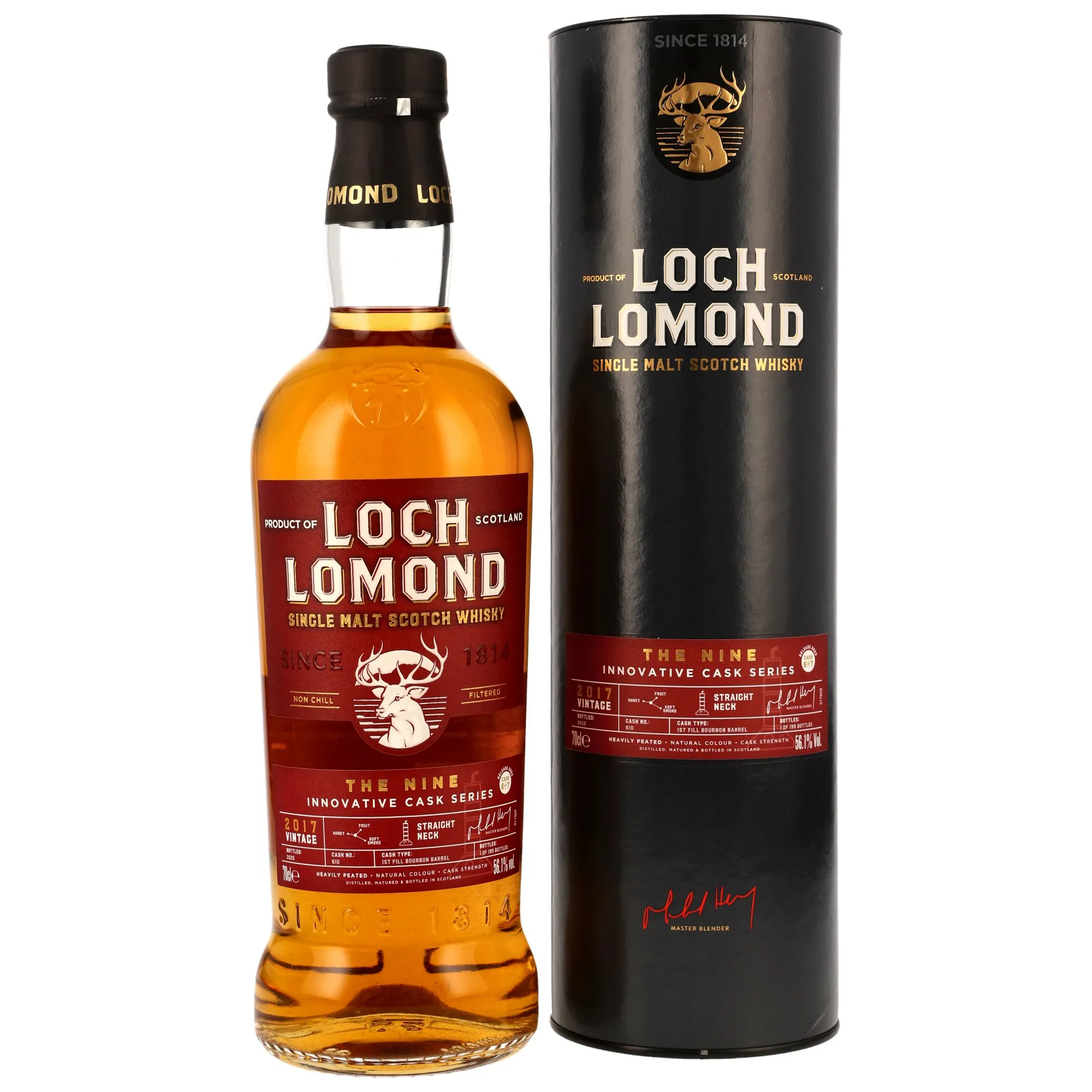 Loch Lomond The Nine Innovative Cask Series 8 Year Old, Bourbon Cask, Cask #610, 2025, 56.1%