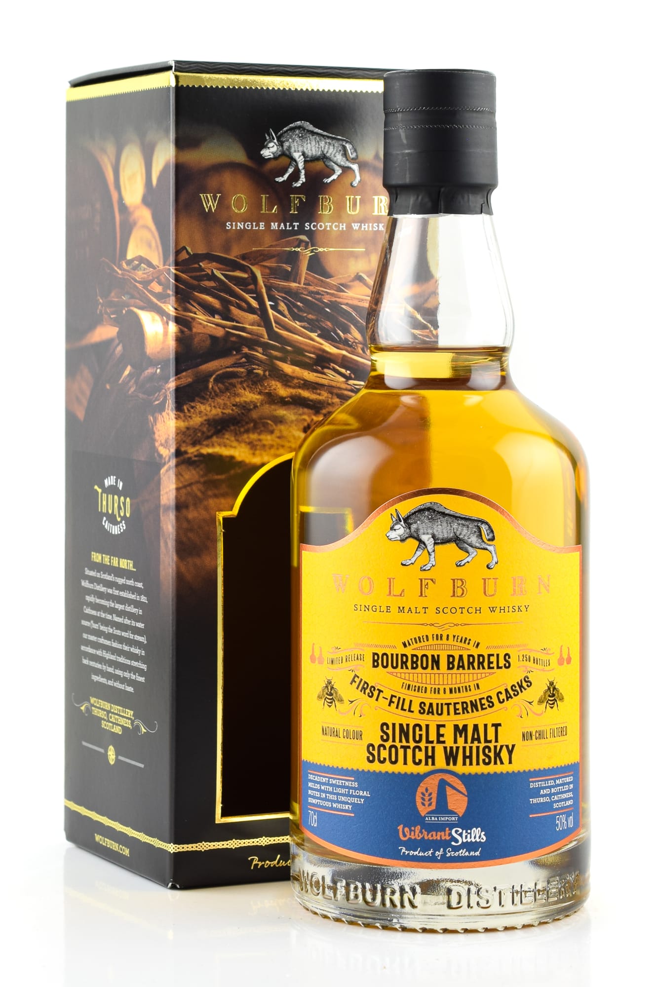 Wolfburn 8 year old Vibrant Stills 1st-fill Sauternes Cask Finish