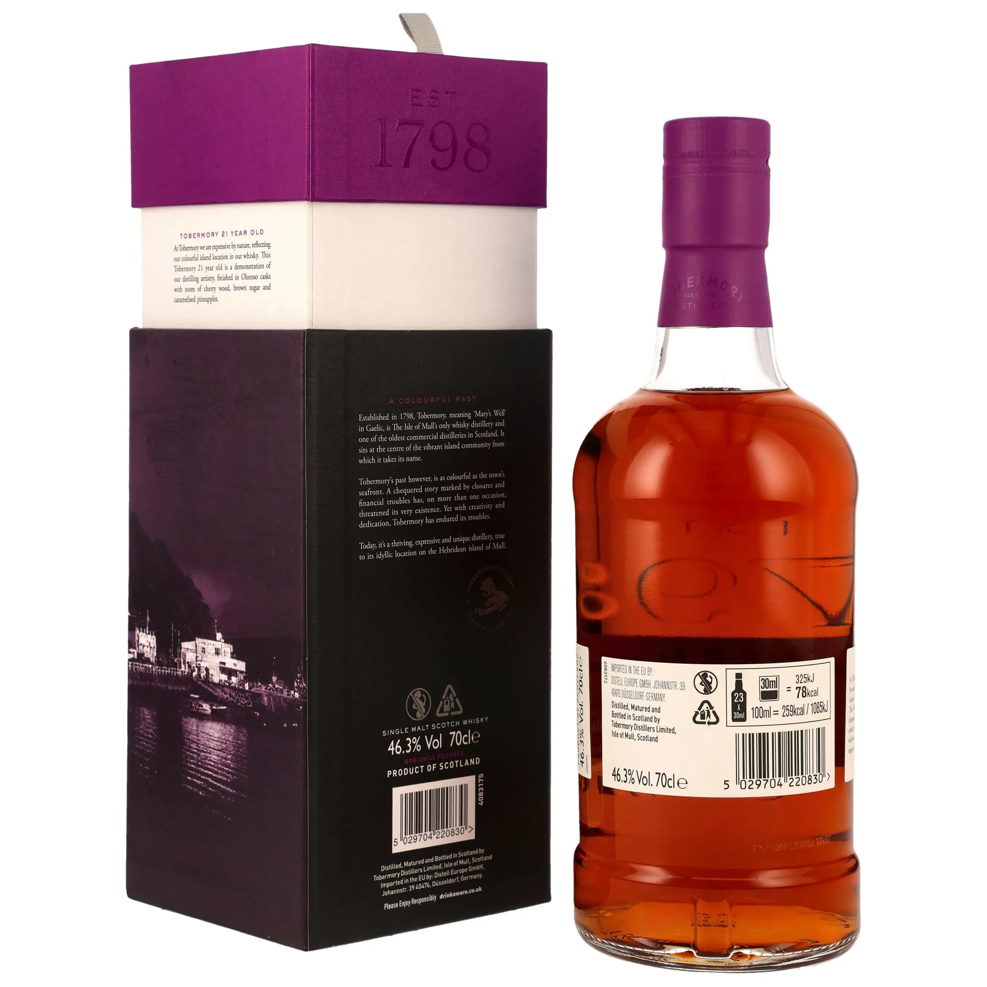 Tobermory 21 Jahre Oloroso Sherry Cask Finish - neue Ausstattung