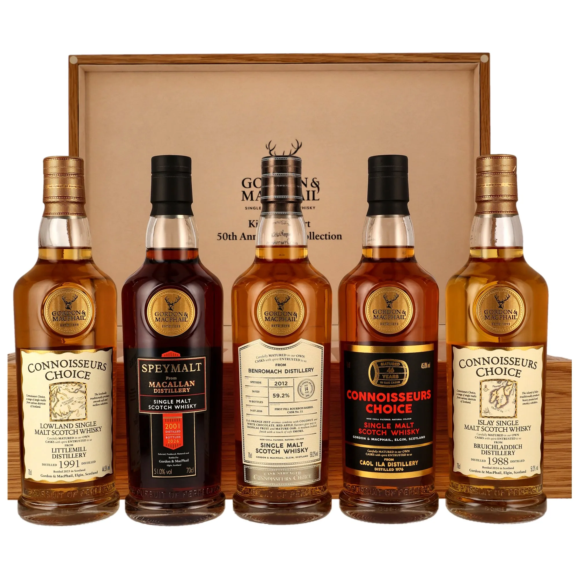 Gordon & MacPhail 50th Anniversary Collection 5x70cl - 50th Anniversary Kirsch Import (G&M)