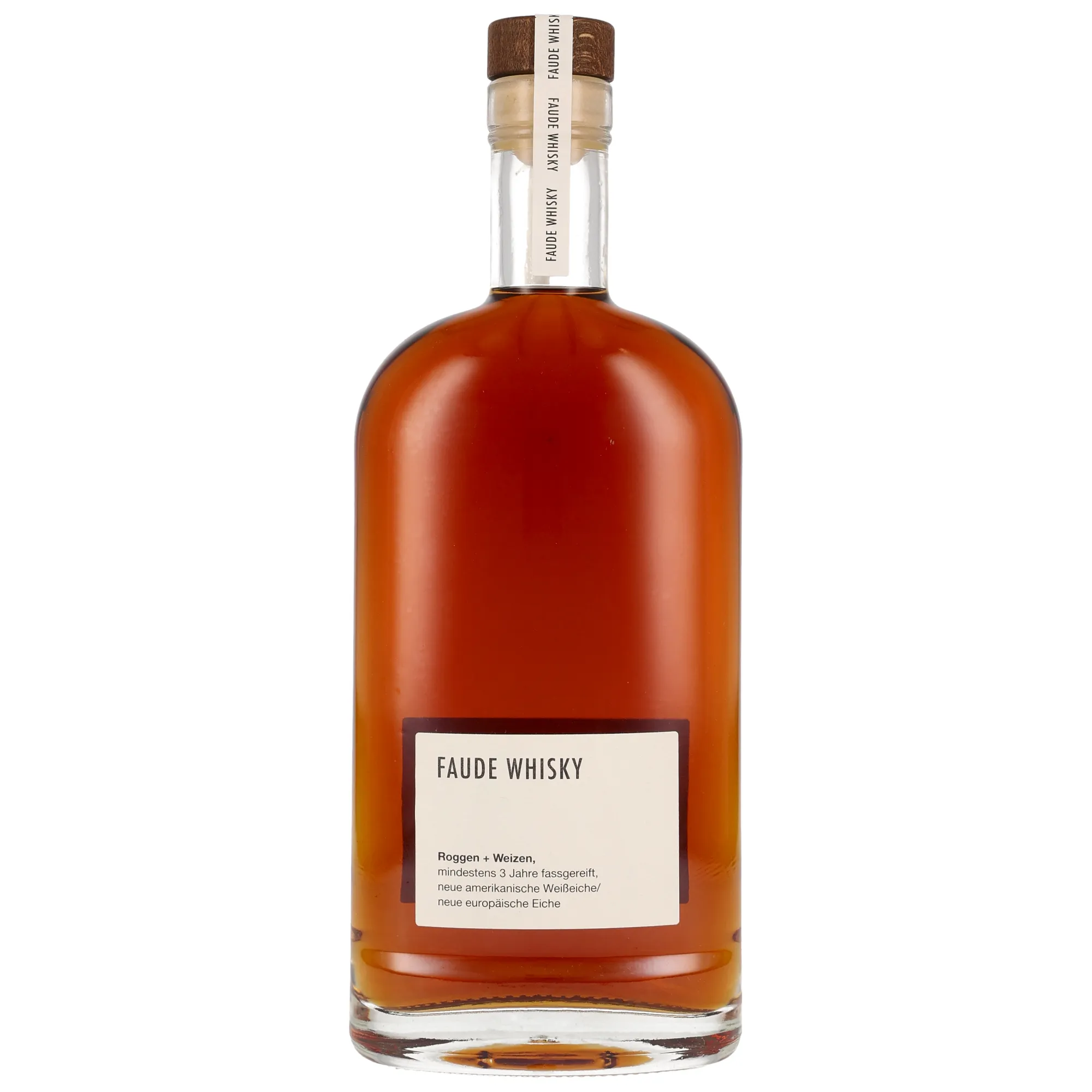 Faude Feine Brände Roggen & Weizen Whisky 3 Year Old, American White Oak & European Oak Cask, Batch No. L-RW 2018, 2018, 45%