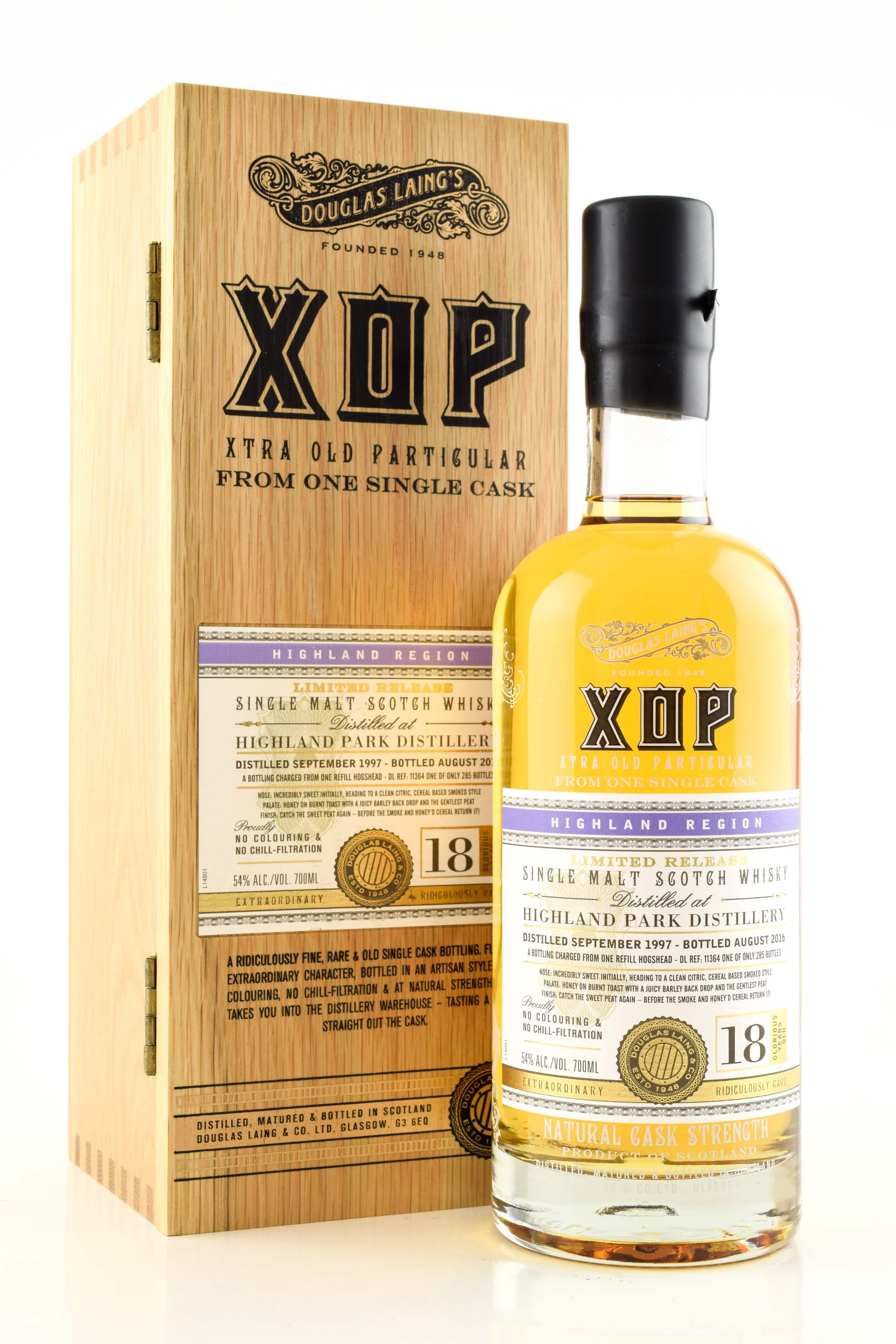 Highland Park 18 Jahre 1997/2016 Refill Hogshead Douglas Laing XOP 54%vol. 0,7l