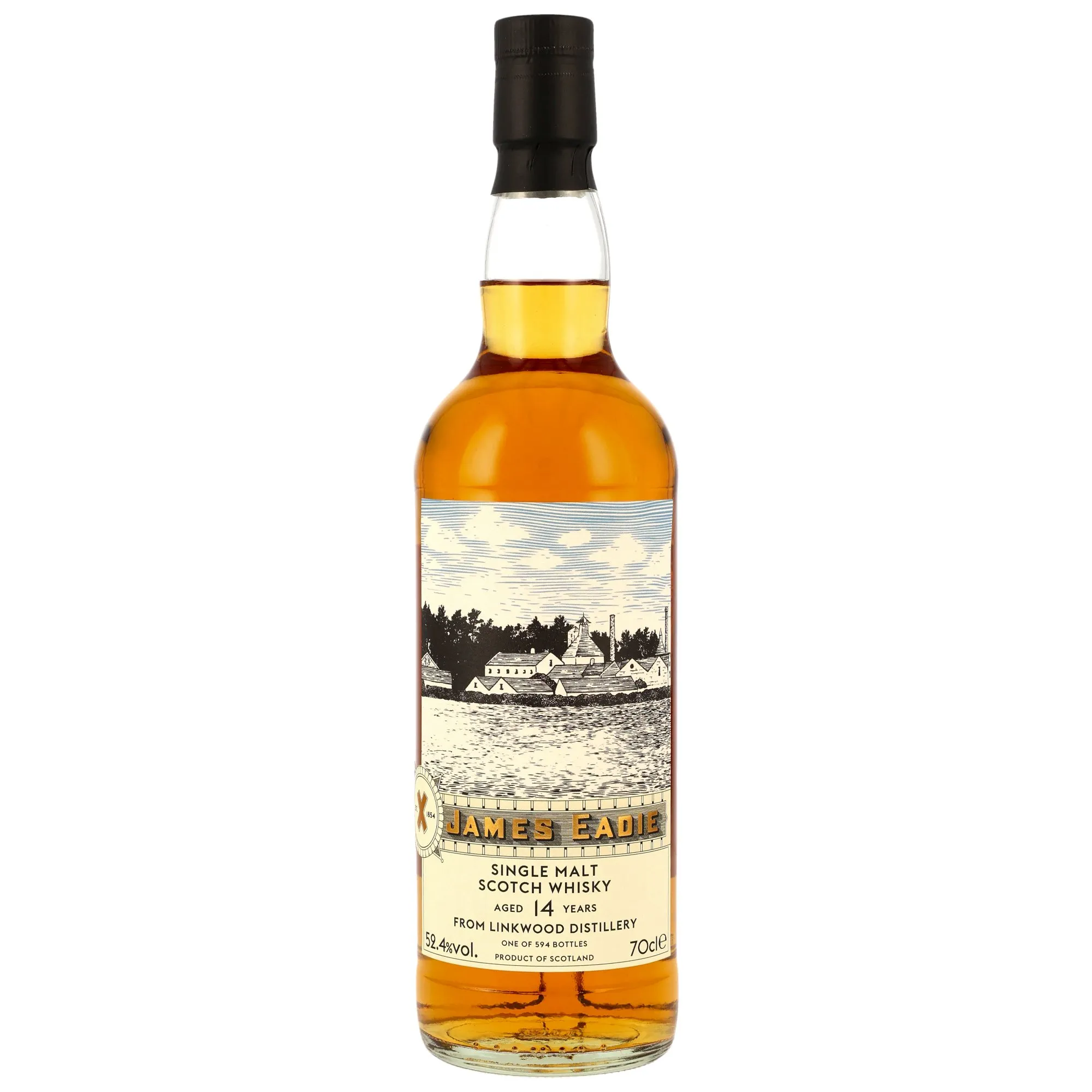 Linkwood The Distilleries of Great Britain & Ireland 14 Year Old, Re-charred Hogshead Cask, 2011, James Eadie, 52.4%