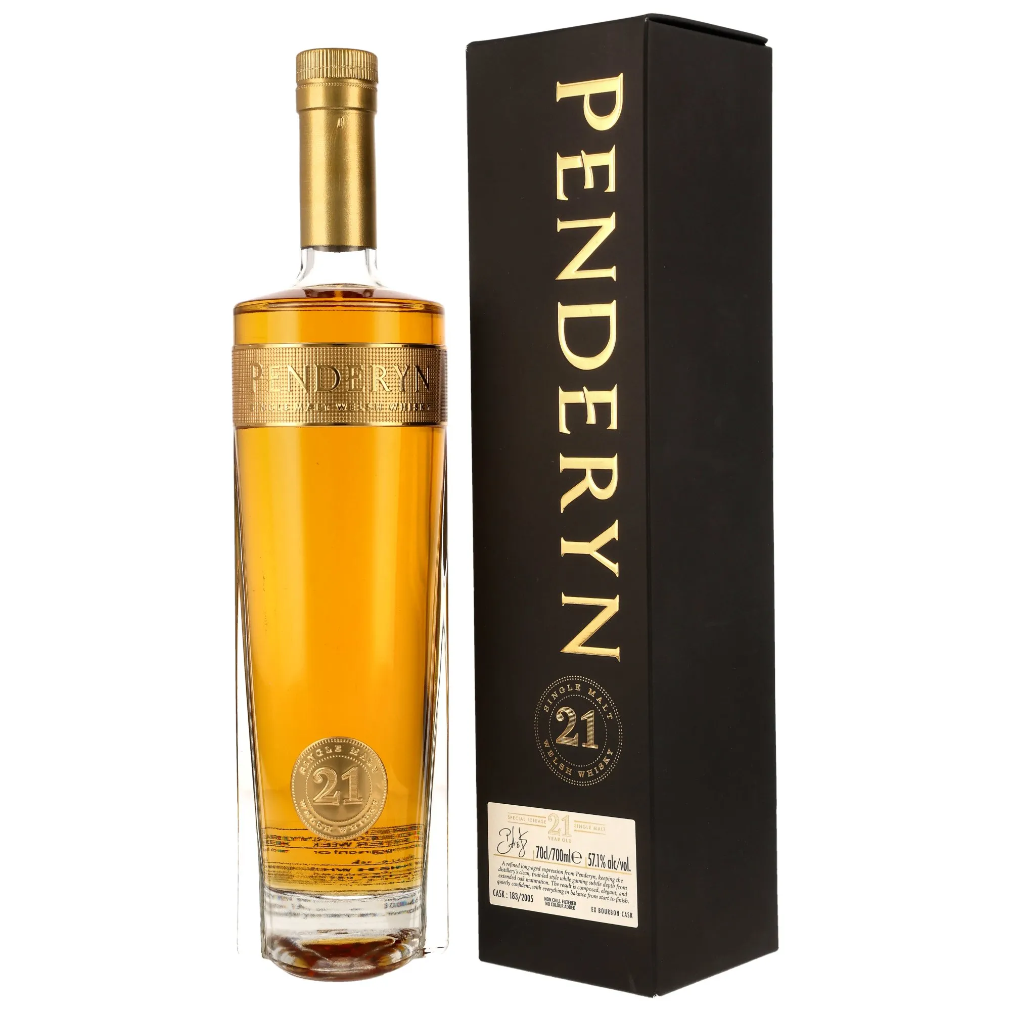 Penderyn Special Release 21 Year Old, Bourbon Cask, Cask #183/2005, 2026, 57.1%