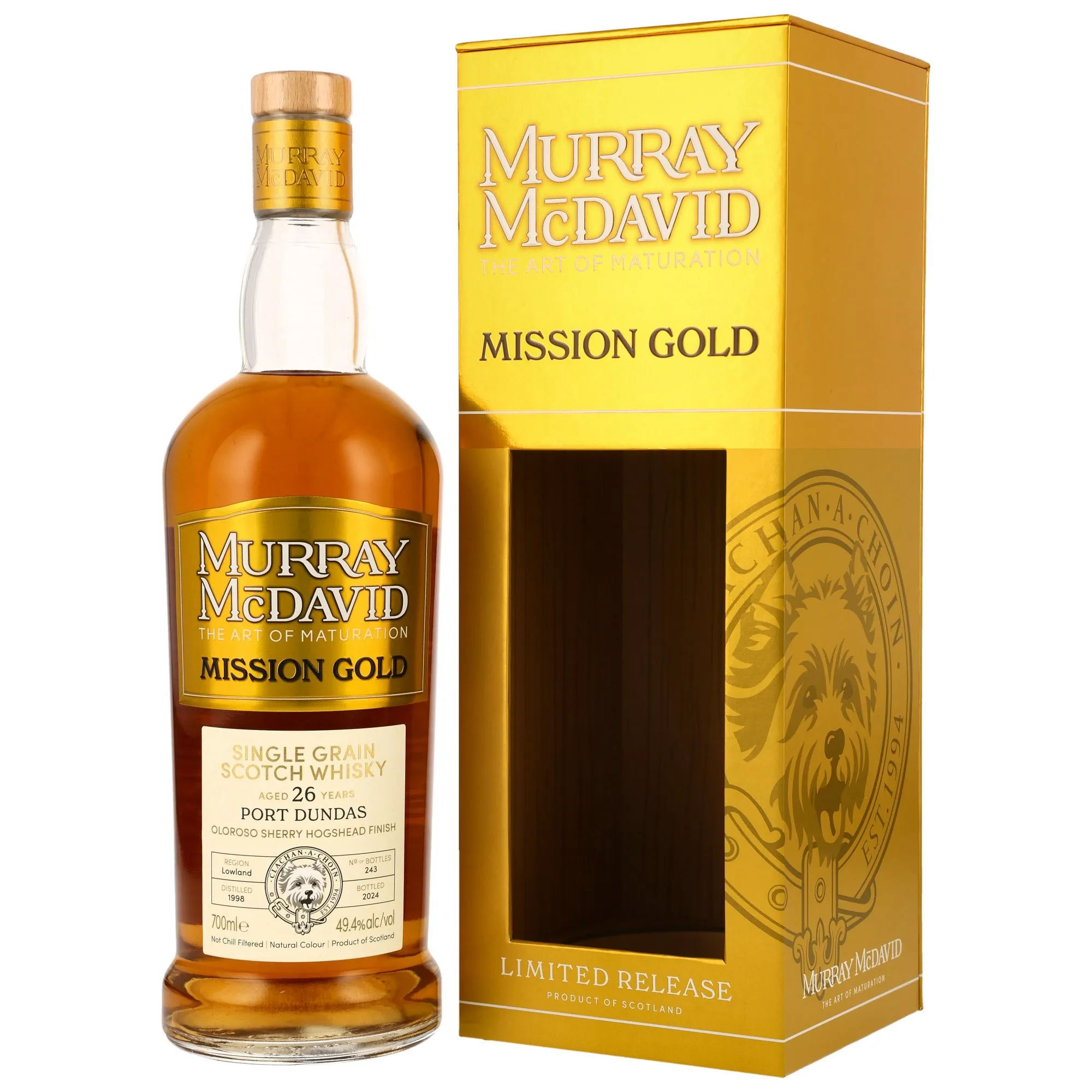 Port Dundas 1998/2024 - 26 Year Old - Oloroso Sherry Hogshead #2410052 - Murray McDavid