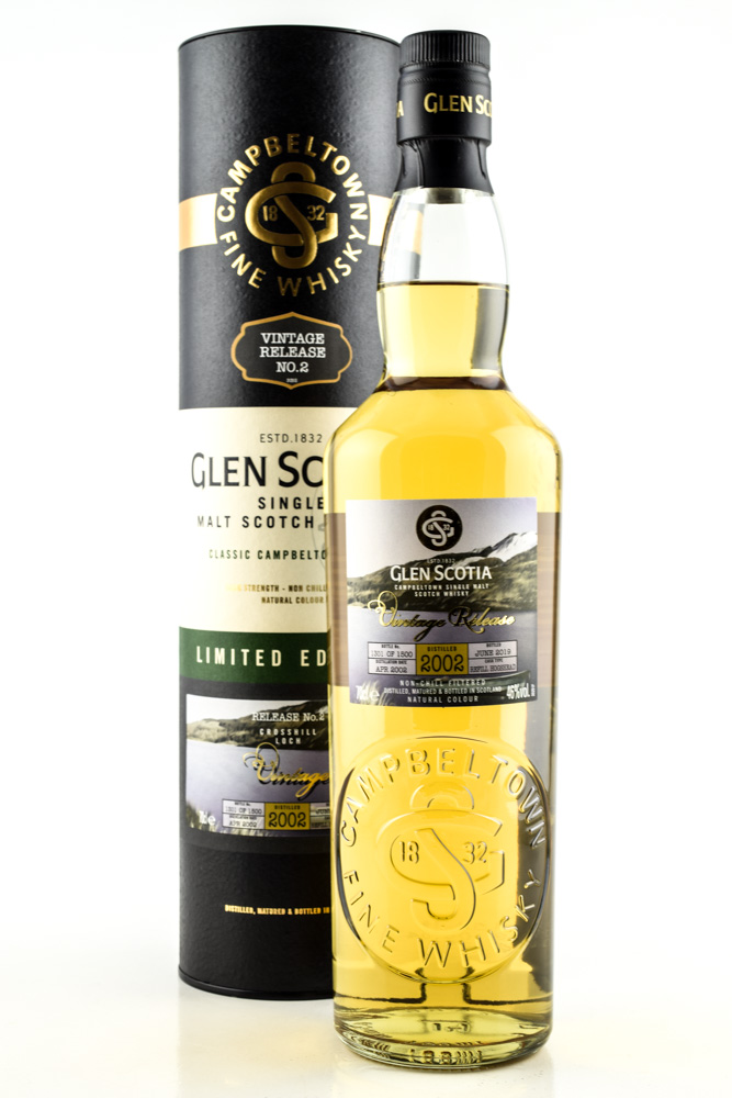 Glen Scotia Vintage 2002 Limited Edition No. 2 46%vol. 0,7l Glen Scotia Vintage 2002 Limited Edition No. 2 46%vol. 0,7l