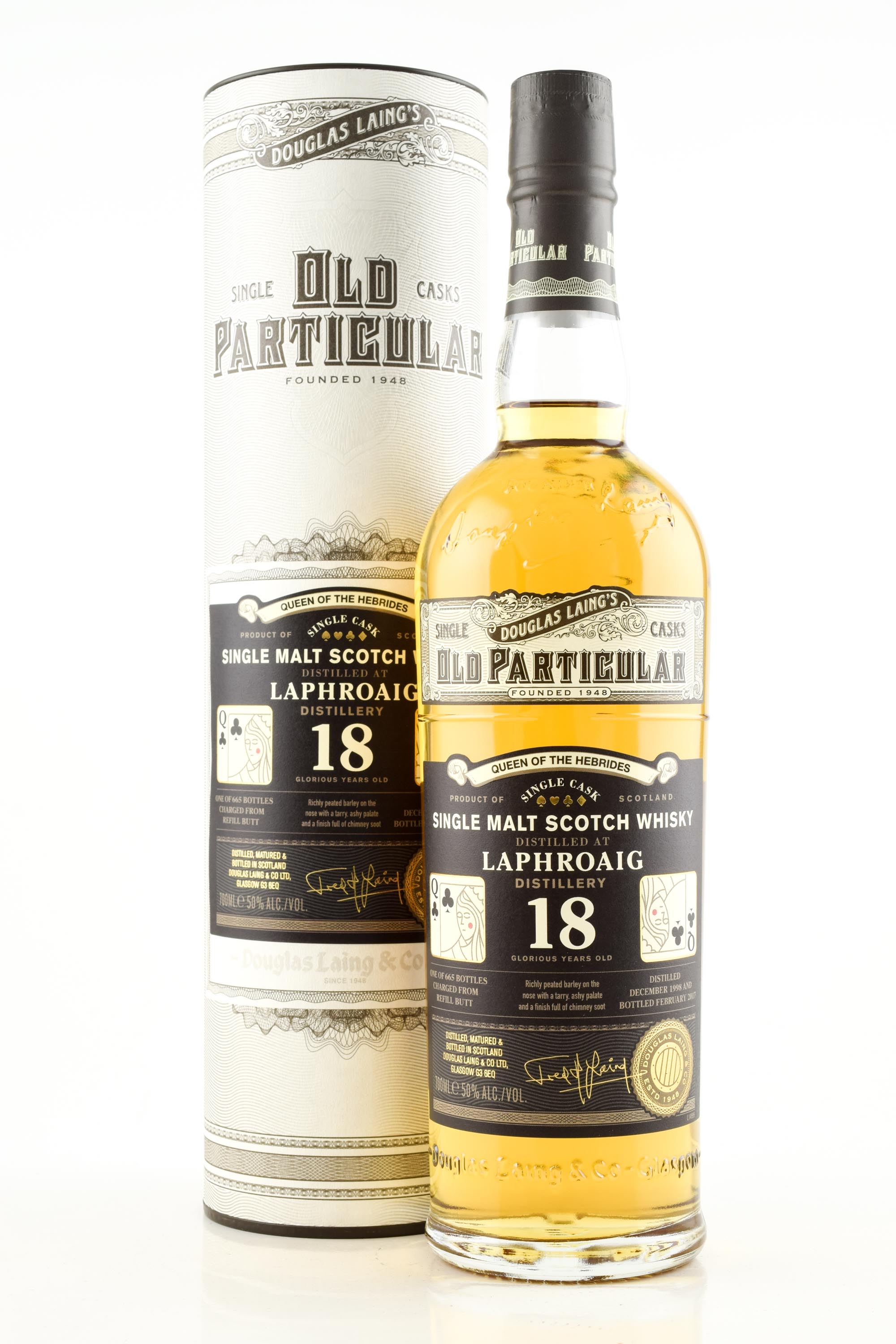 Laphroaig 18 Year Old Refill Butt 1998/2017 Queen of the Hebrides Douglas Laing "Old Particular" 50% vol. 0,7l