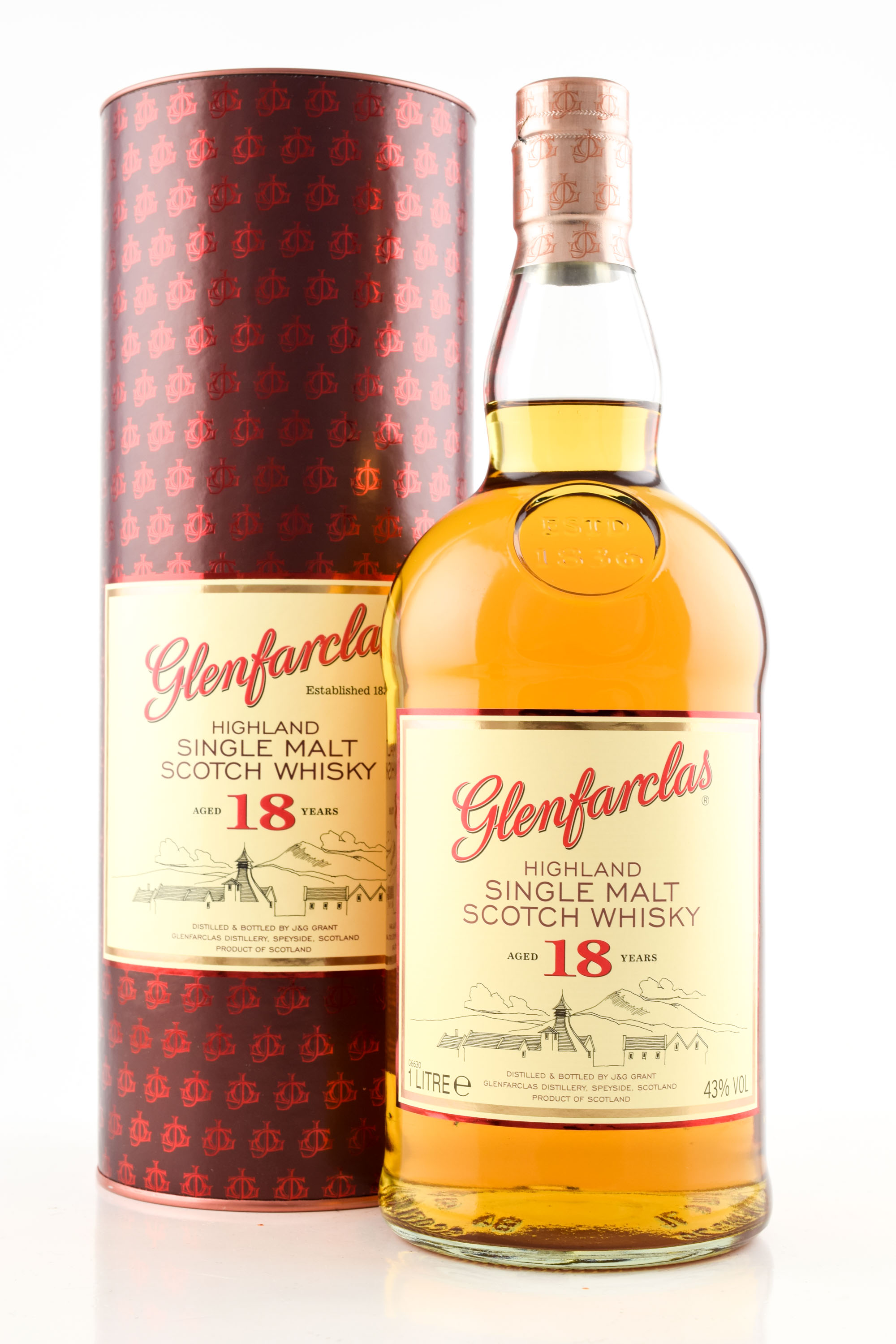 *Glenfarclas 18 Jahre 43%vol. 1,0l - ohne Geschenkdose