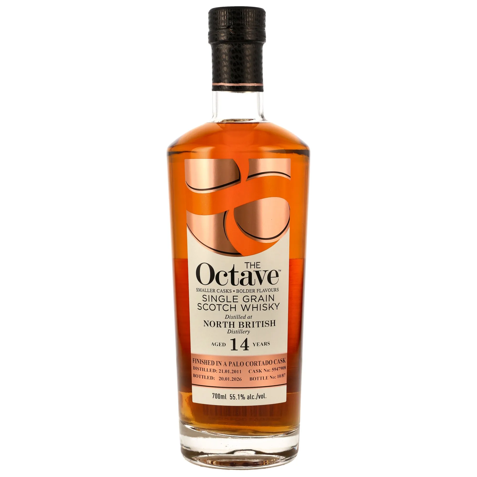 North British The Octave 14 Year Old, Palo Cortado Sherry Cask, Cask #5947908, 2011, Duncan Taylor, 55.1%