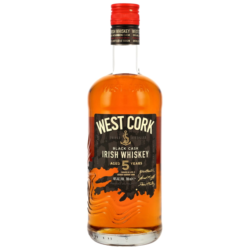 West Cork Black Cask 5 Year Old, Bourbon Cask, 40%