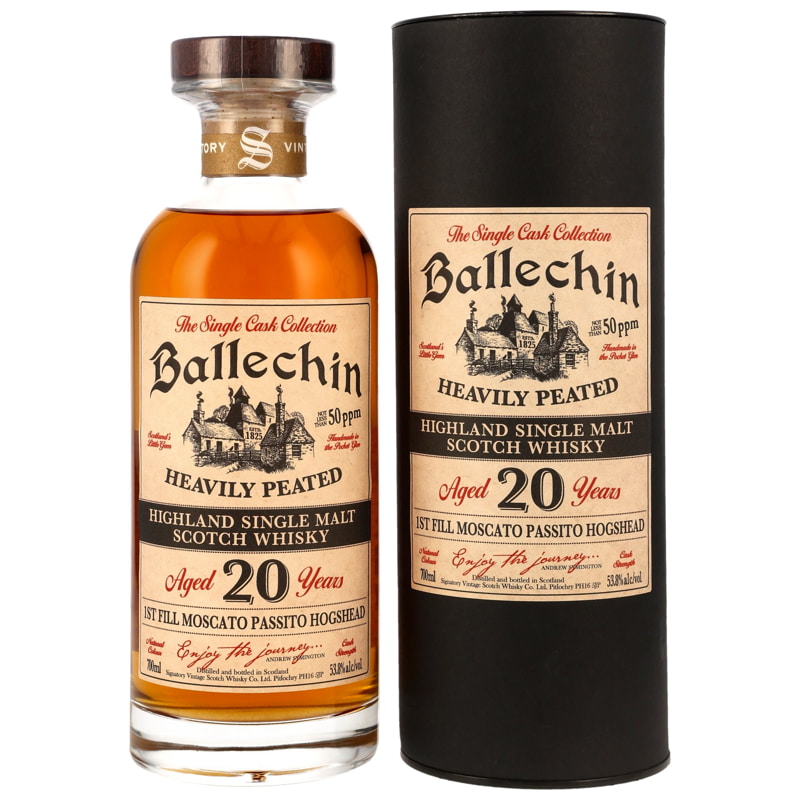 Ballechin 20 Jahre Heavily Peated - 1st-fill Moscato Passito Hogshead #801