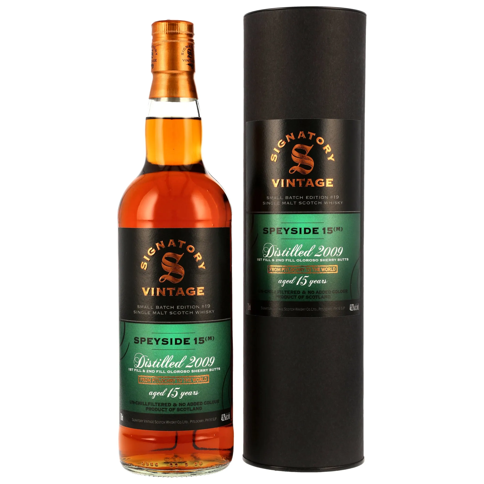 Speyside (M) 2009/2025 - 15 Jahre - 1st & 2nd Fill Oloroso Sherry Butts - Signatory Small Batch Edition #19