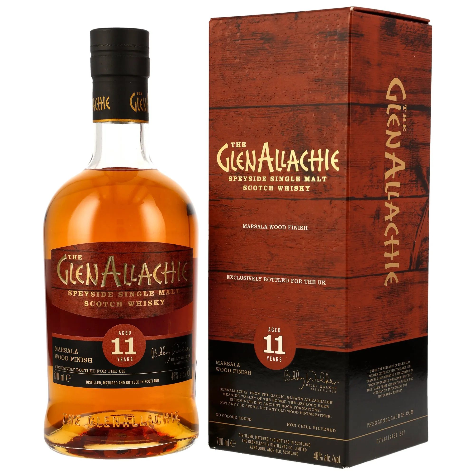 GlenAllachie 11 Jahre Marsala Wood Finish