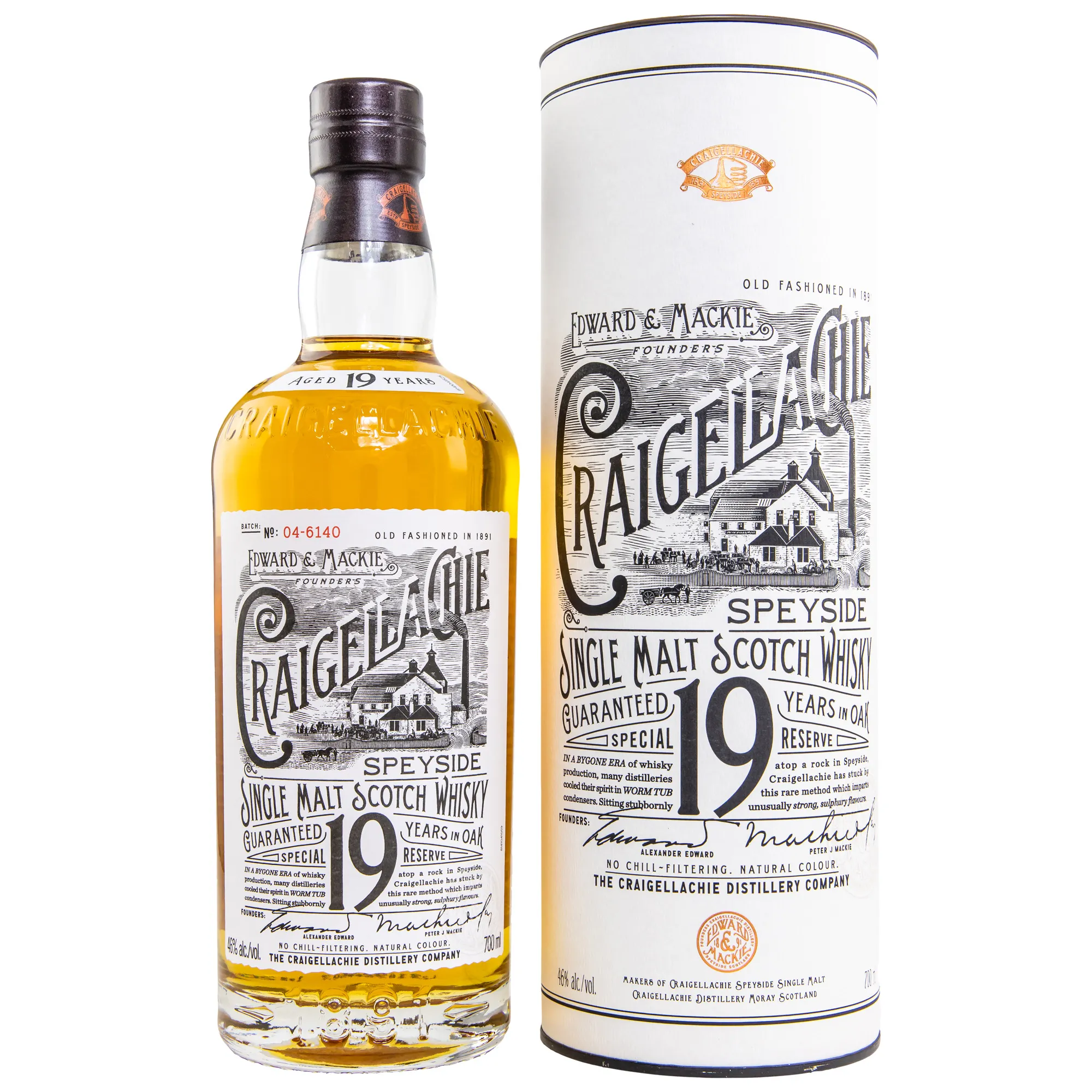 Craigellachie 19 Year Old, First-fill Sherry & First-fill Bourbon Cask, 2014, 46%